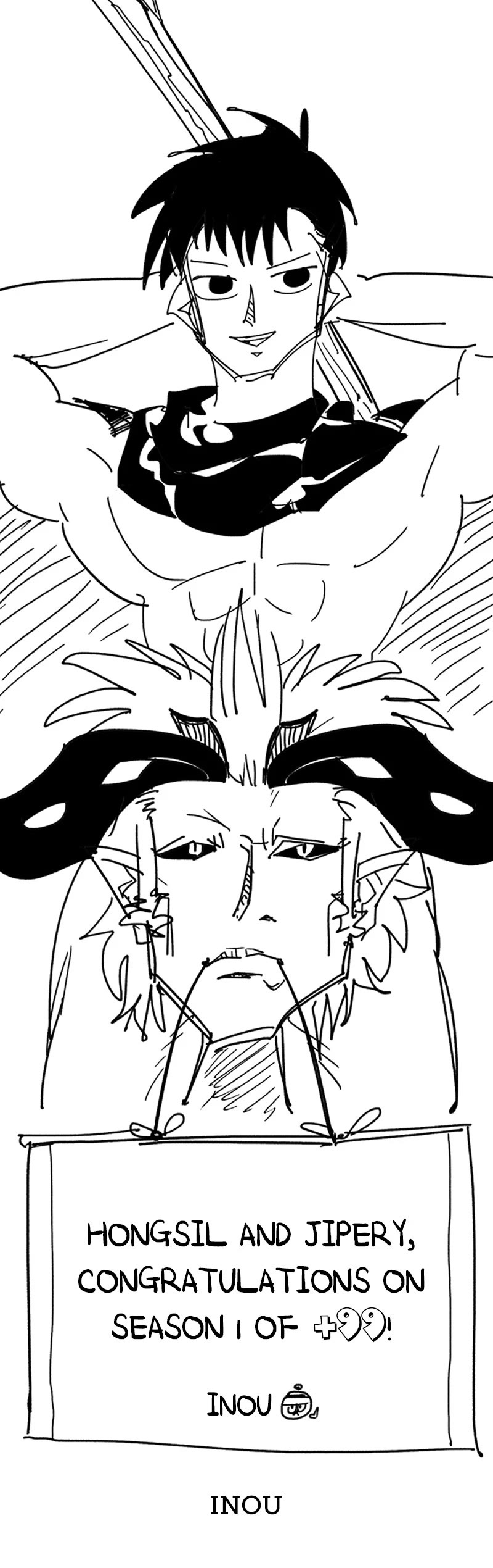 +99 Wooden Stick Chapter 85.6 page 69 - Chapter 85.6: Season 1 Afterword (Jipery's Episode)