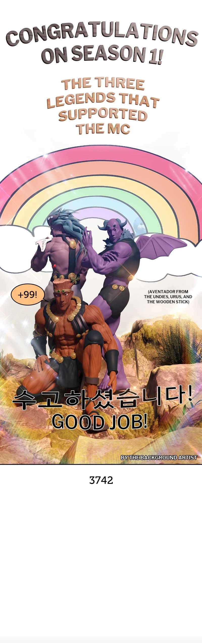 +99 Wooden Stick Chapter 85.6 page 79 - Chapter 85.6: Season 1 Afterword (Jipery's Episode)
