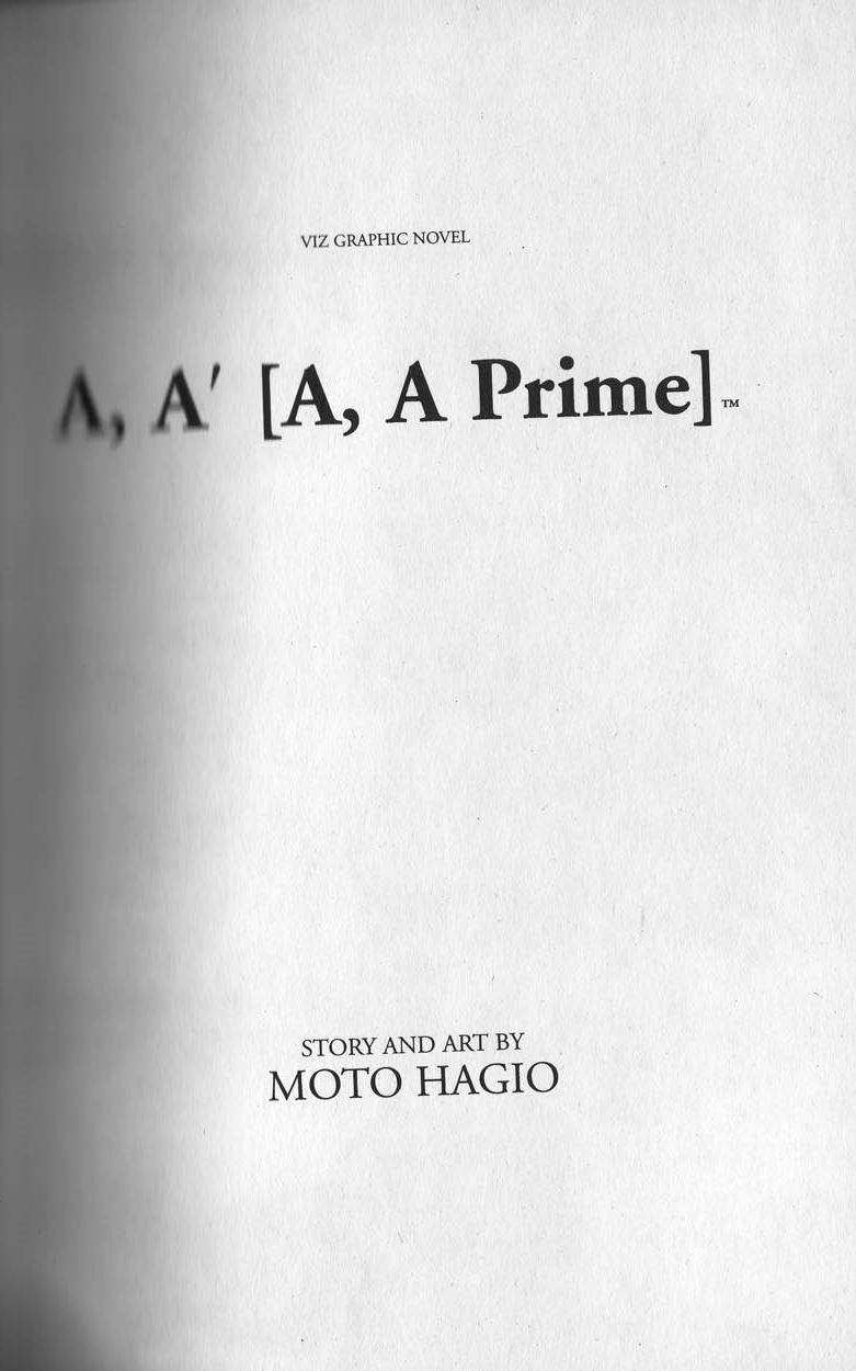 A, A' Chapter 1 page 3 - Chapter 1: A, A' [A, A Prime]