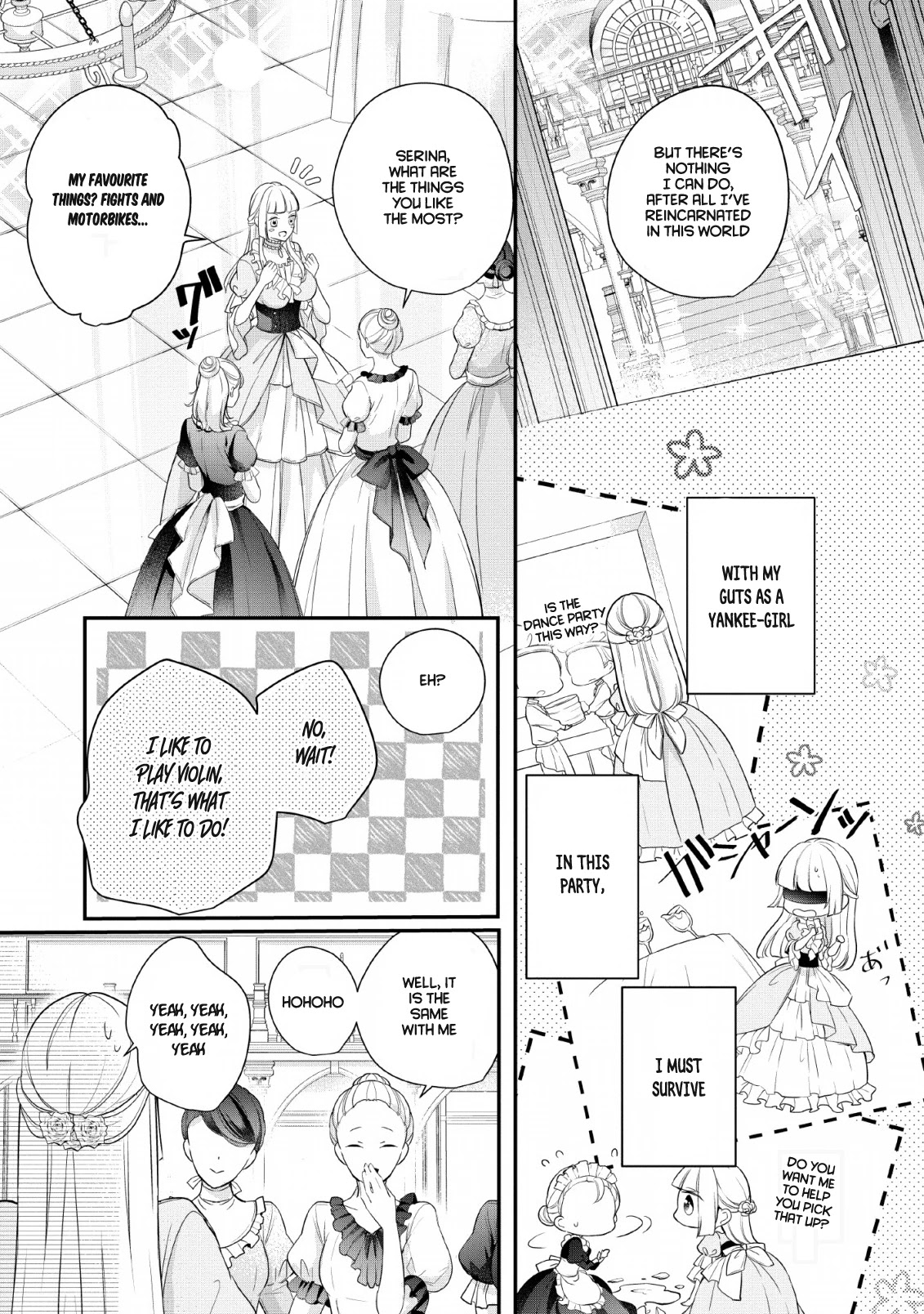 A Bellicose Lady Got Reincarnated!? ~It's an Impossibly Hard Game Where I Would Die If I Don't Fall in Love Chapter 1 page 7 - Chapter 1