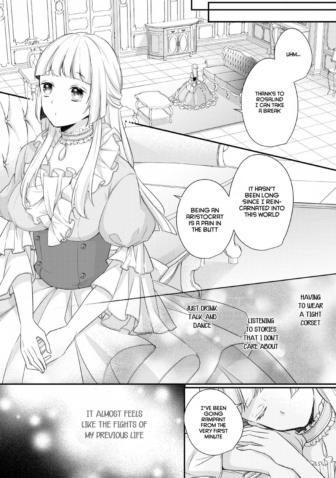 A Bellicose Lady Got Reincarnated!? ~It's an Impossibly Hard Game Where I Would Die If I Don't Fall in Love Chapter 1 page 9 - Chapter 1