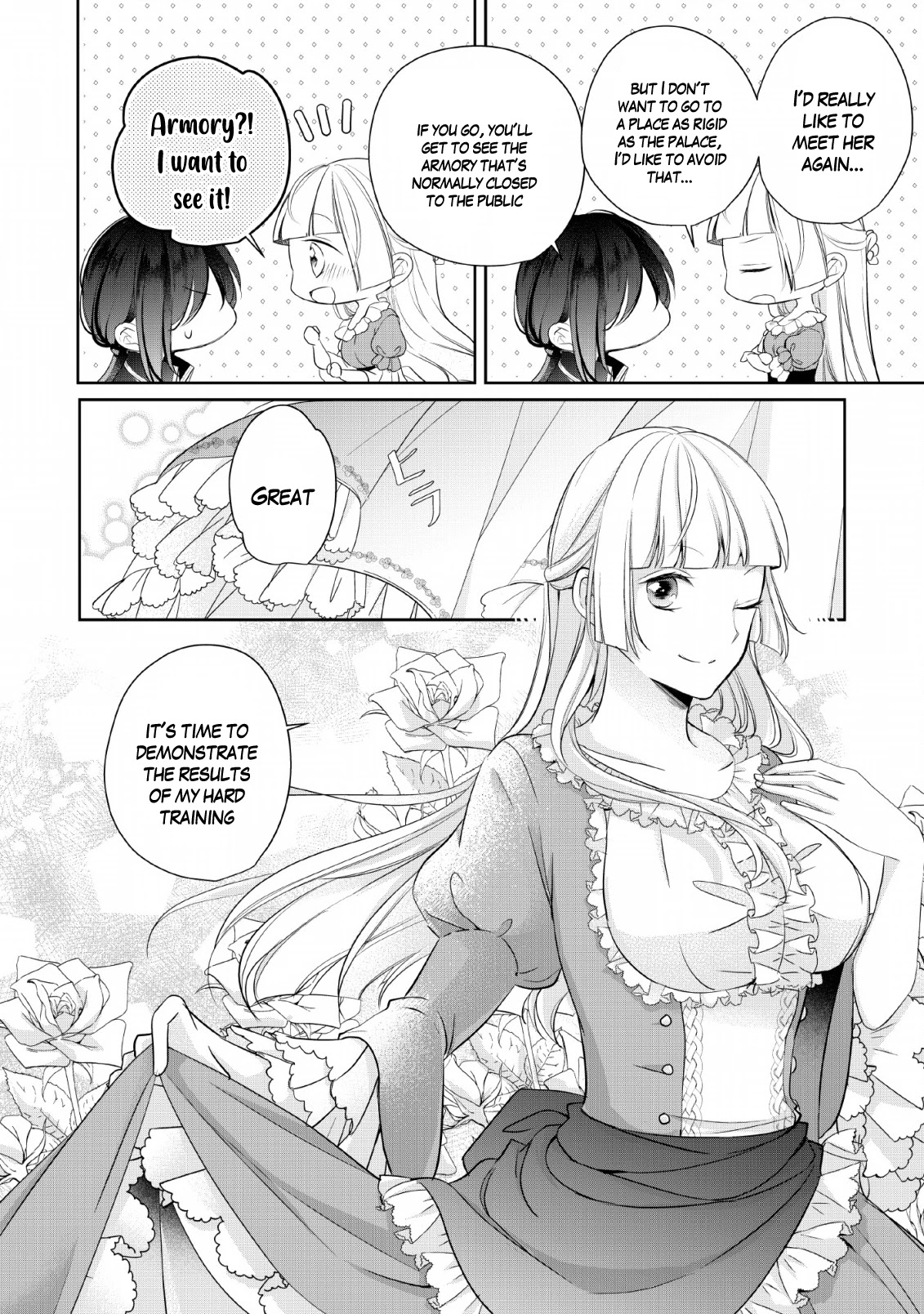 A Bellicose Lady Got Reincarnated!? ~It's an Impossibly Hard Game Where I Would Die If I Don't Fall in Love Chapter 2 page 31 - Chapter 2