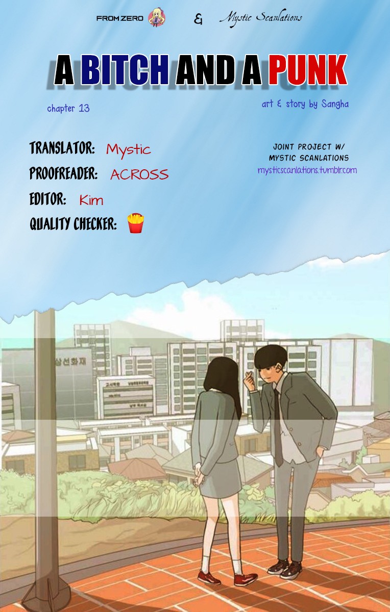 A Bitch and a Punk Chapter 13 page 1 - Chapter 13: Just.. A Friend