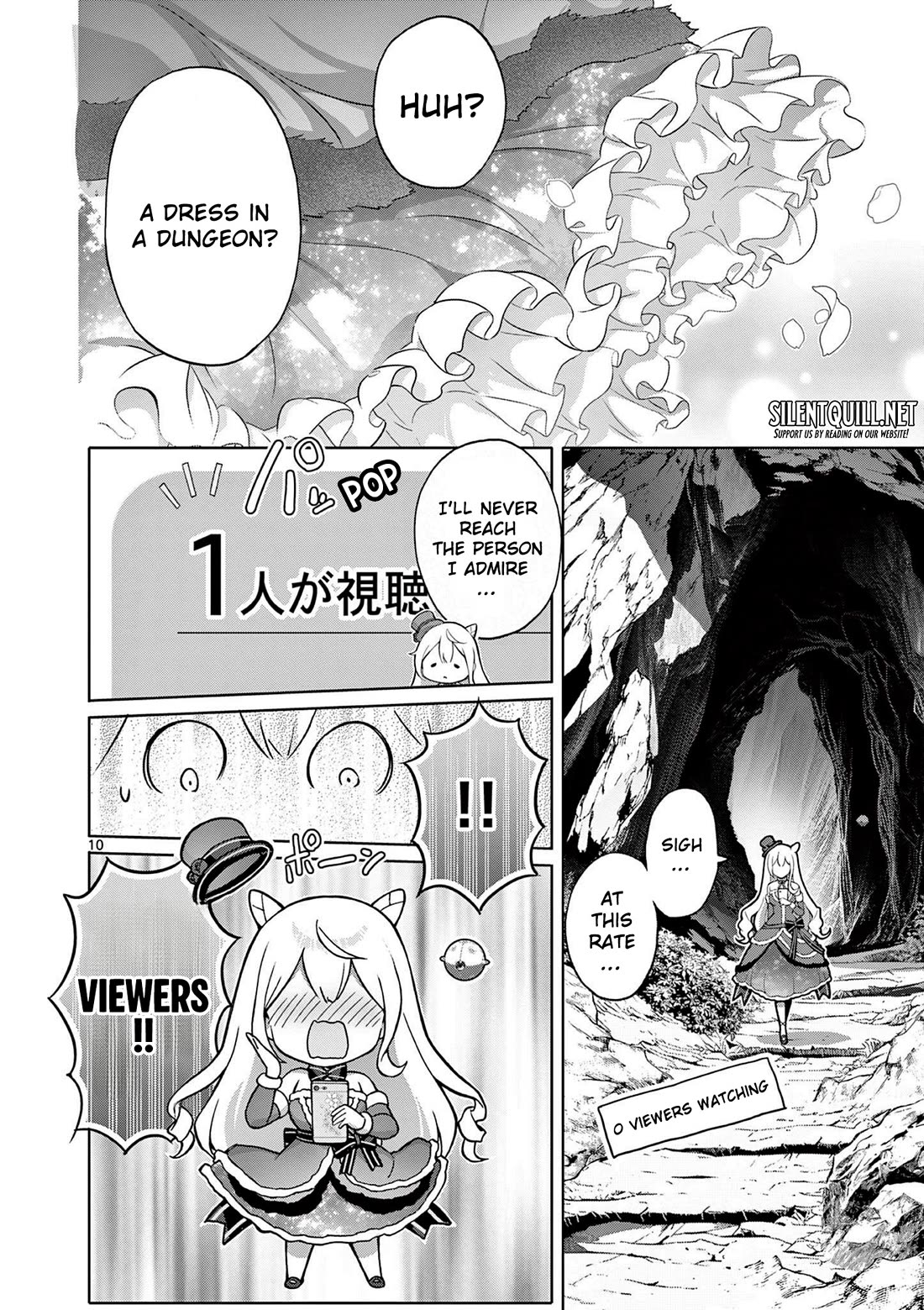A Bottom-Tier Ojousama Dungeon Streamer Beats Up a Nuisance Streamer, Goes Viral, and Becomes a Legend?! Chapter 1 page 10 - Chapter 1