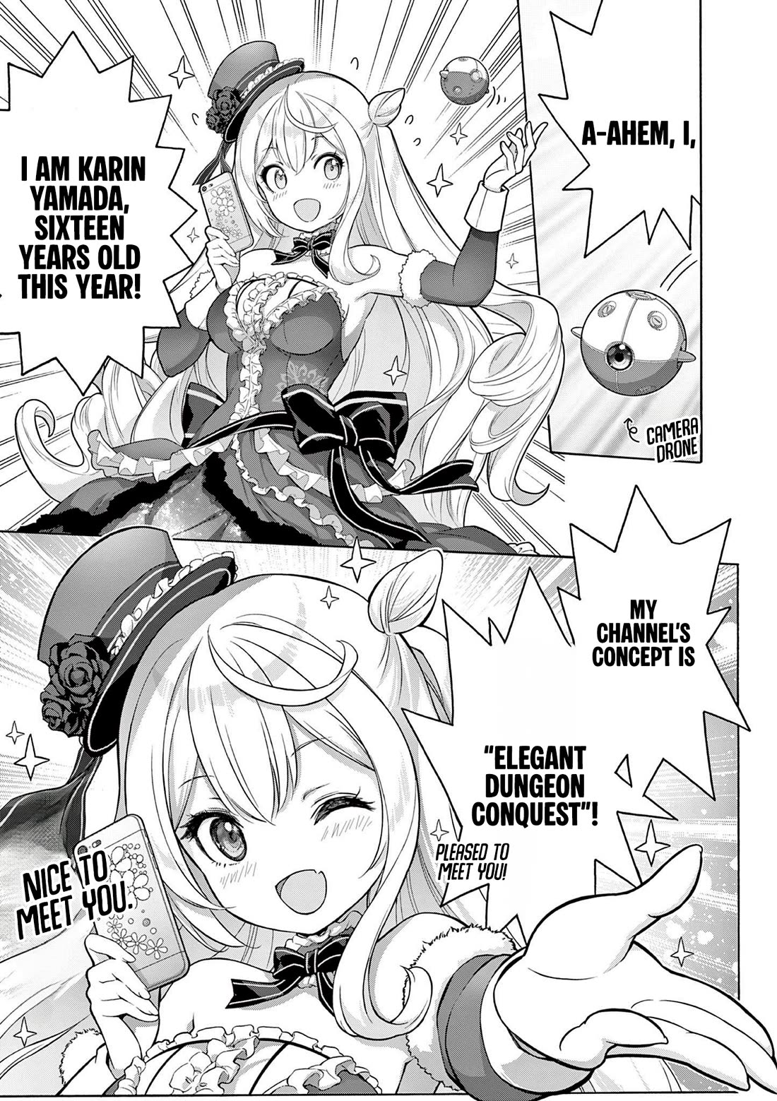 A Bottom-Tier Ojousama Dungeon Streamer Beats Up a Nuisance Streamer, Goes Viral, and Becomes a Legend?! Chapter 1 page 11 - Chapter 1