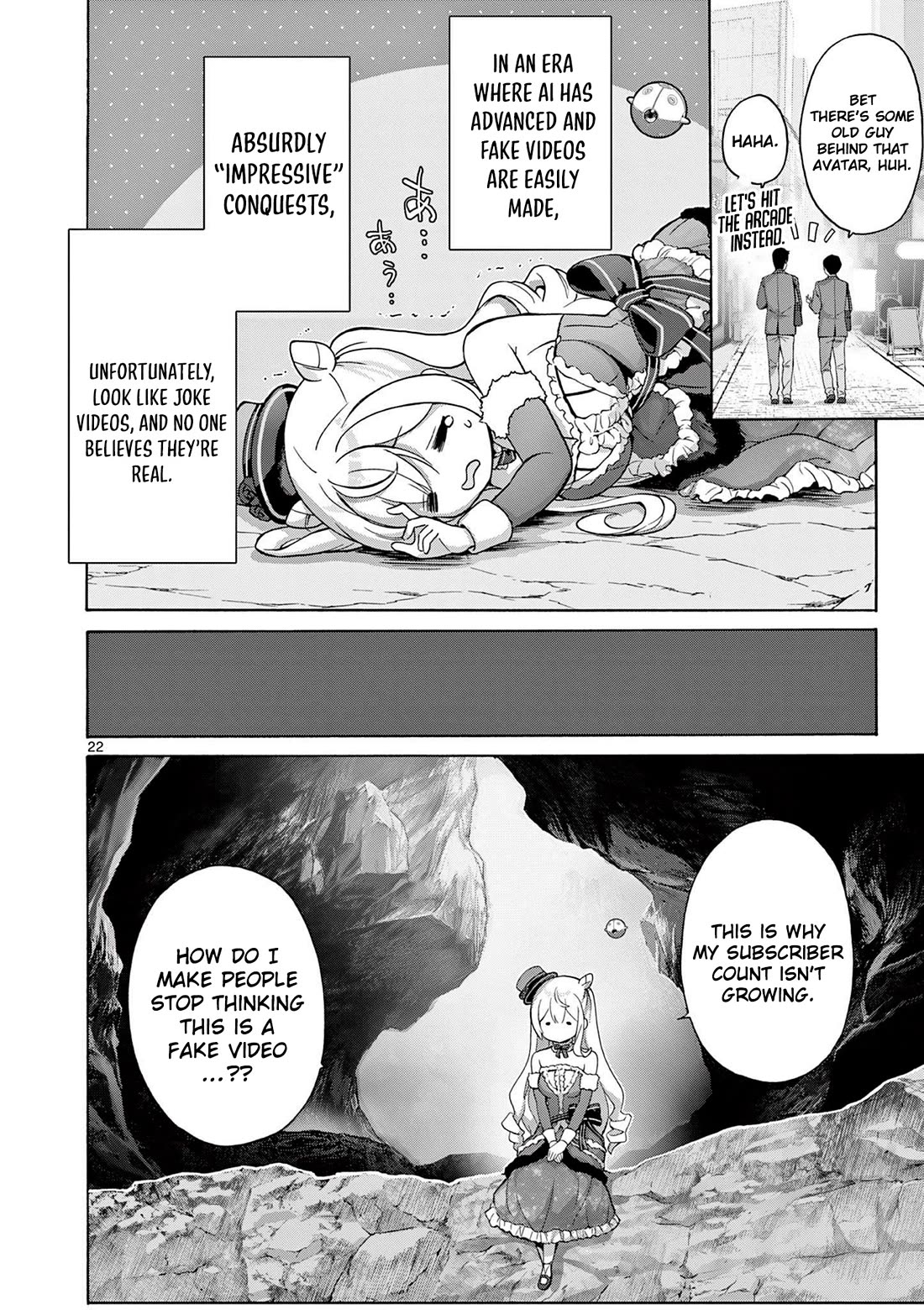 A Bottom-Tier Ojousama Dungeon Streamer Beats Up a Nuisance Streamer, Goes Viral, and Becomes a Legend?! Chapter 1 page 21 - Chapter 1
