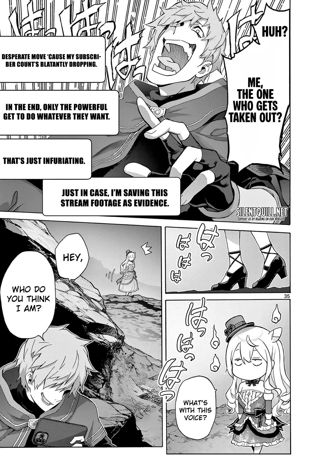 A Bottom-Tier Ojousama Dungeon Streamer Beats Up a Nuisance Streamer, Goes Viral, and Becomes a Legend?! Chapter 1 page 34 - Chapter 1