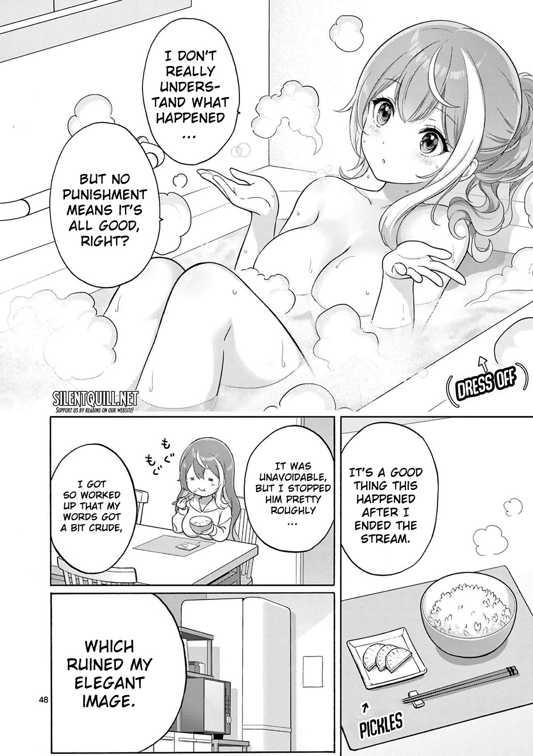 A Bottom-Tier Ojousama Dungeon Streamer Beats Up a Nuisance Streamer, Goes Viral, and Becomes a Legend?! Chapter 1 page 46 - Chapter 1