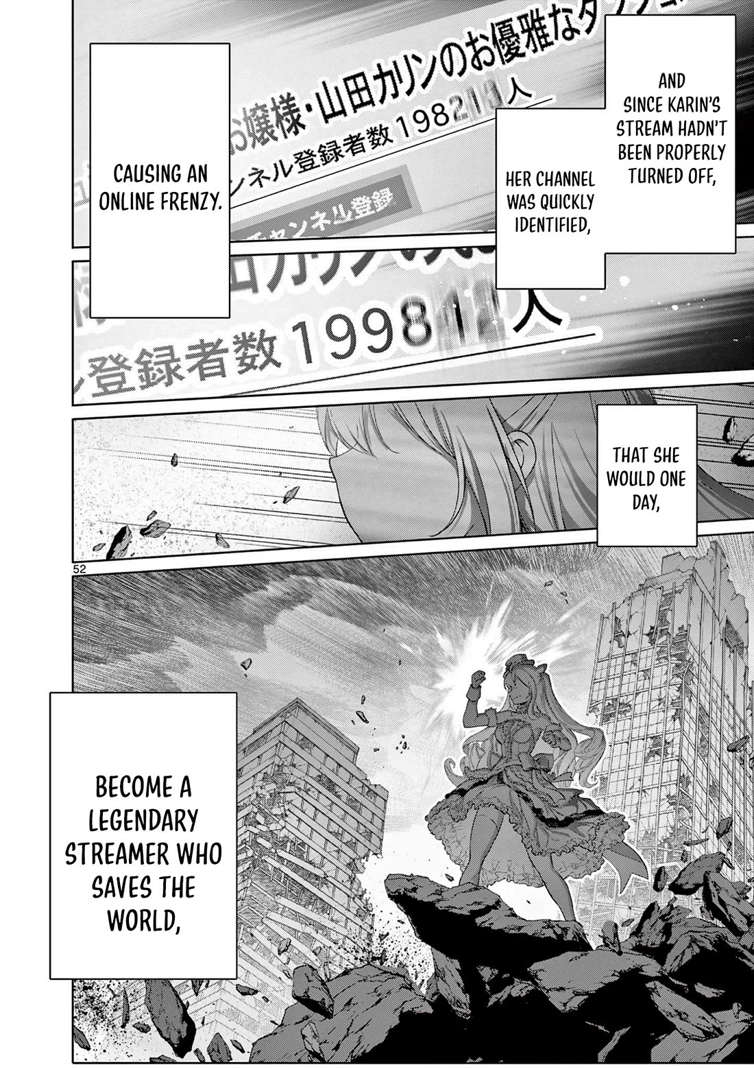 A Bottom-Tier Ojousama Dungeon Streamer Beats Up a Nuisance Streamer, Goes Viral, and Becomes a Legend?! Chapter 1 page 50 - Chapter 1