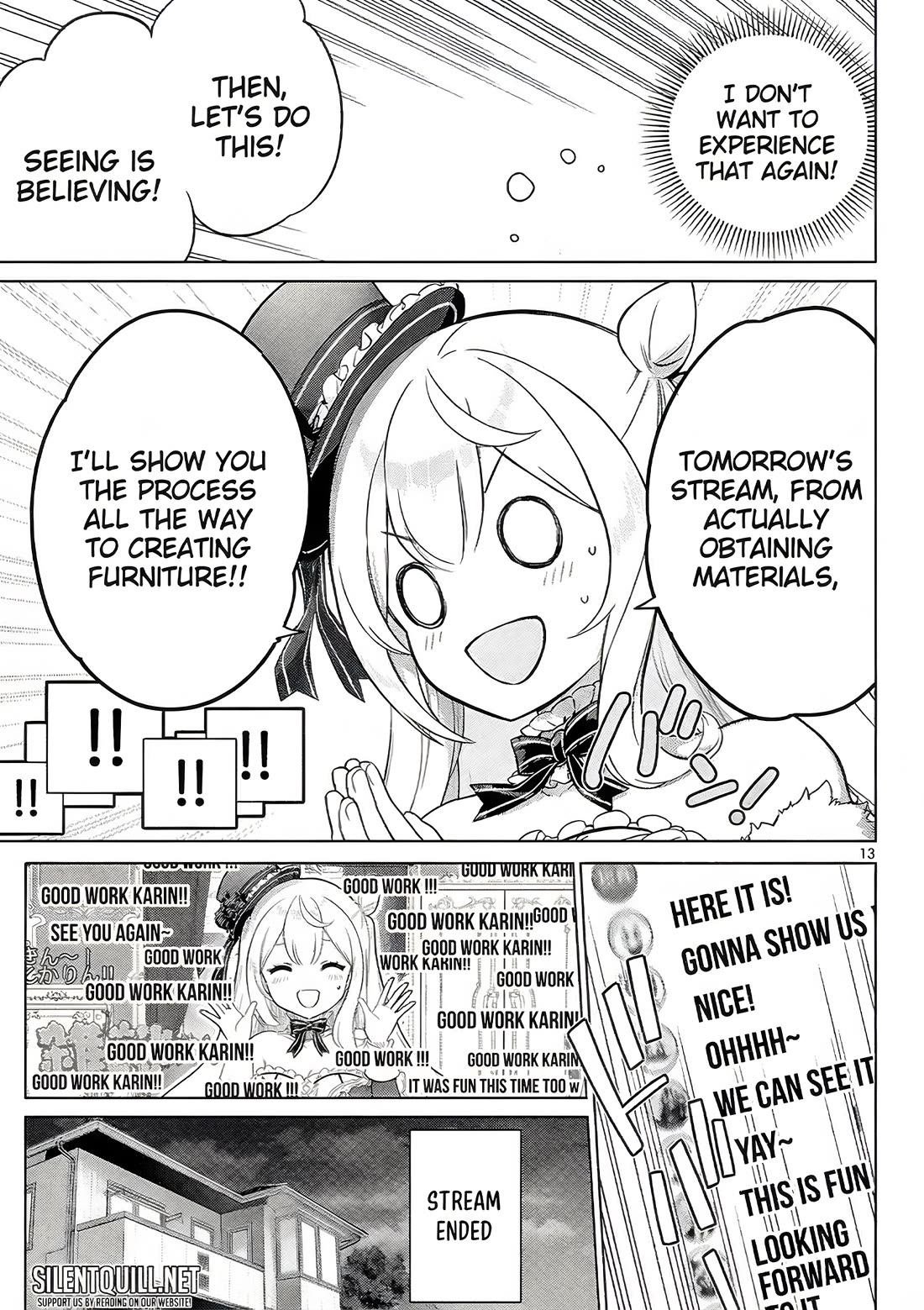 A Bottom-Tier Ojousama Dungeon Streamer Beats Up a Nuisance Streamer, Goes Viral, and Becomes a Legend?! Chapter 10 page 13 - Chapter 10