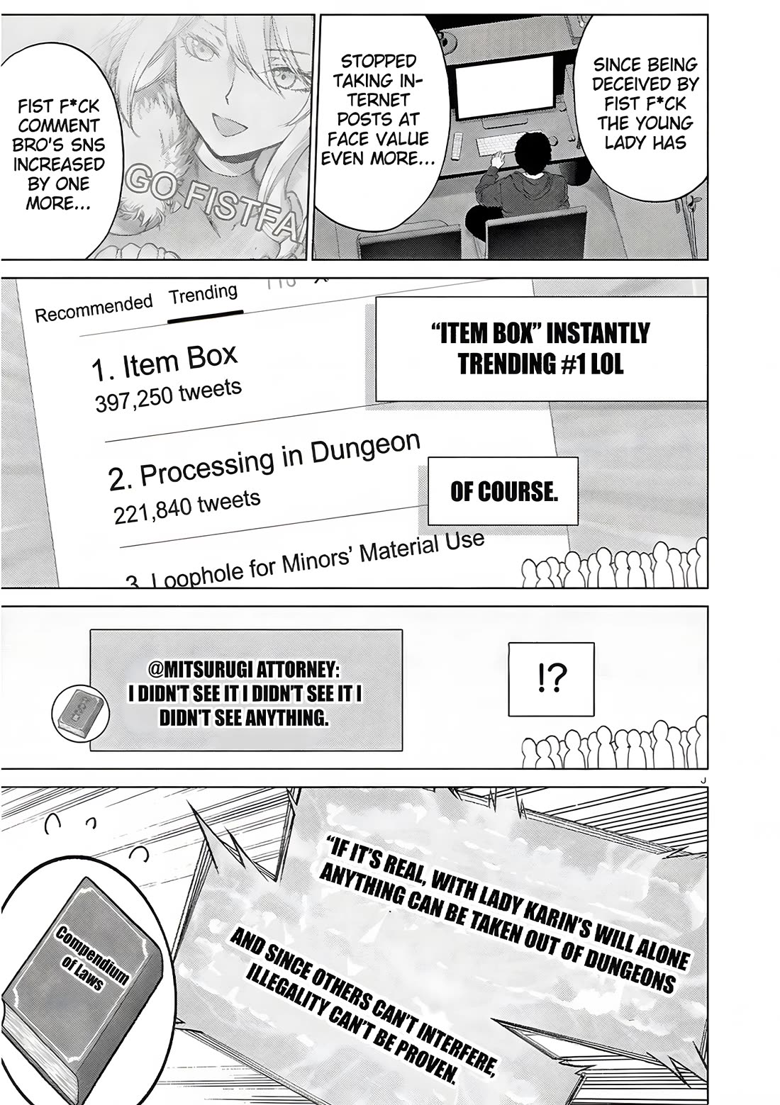 A Bottom-Tier Ojousama Dungeon Streamer Beats Up a Nuisance Streamer, Goes Viral, and Becomes a Legend?! Chapter 13 page 6 - Chapter 13