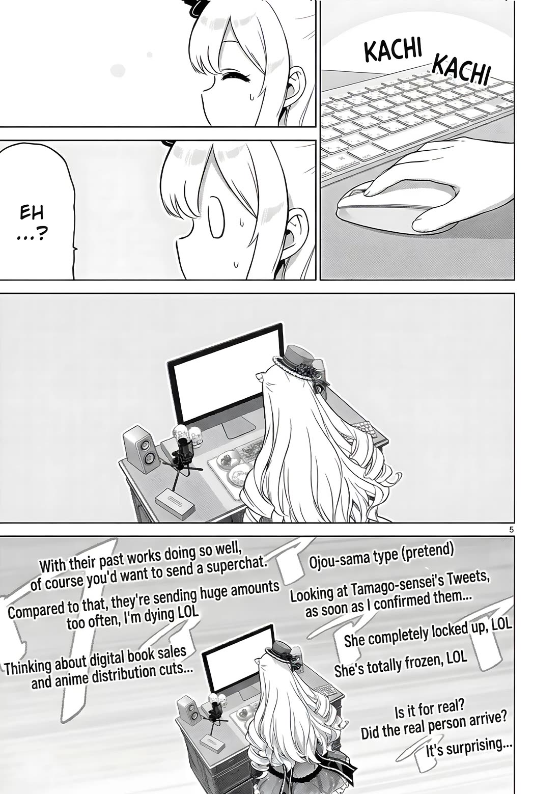A Bottom-Tier Ojousama Dungeon Streamer Beats Up a Nuisance Streamer, Goes Viral, and Becomes a Legend?! Chapter 15 page 6 - Chapter 15
