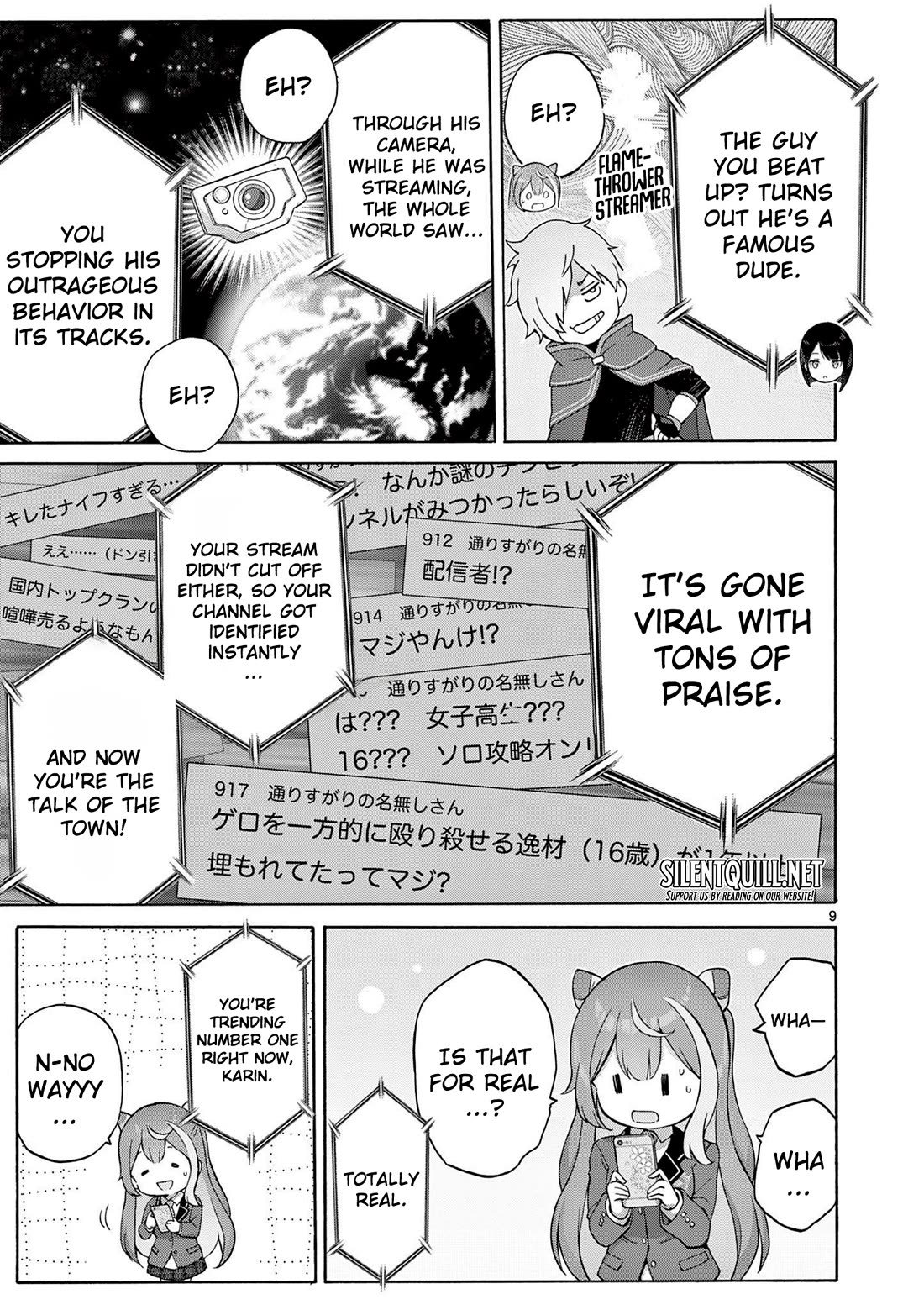 A Bottom-Tier Ojousama Dungeon Streamer Beats Up a Nuisance Streamer, Goes Viral, and Becomes a Legend?! Chapter 2 page 10 - Chapter 2