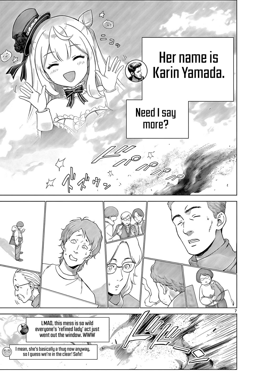 A Bottom-Tier Ojousama Dungeon Streamer Beats Up a Nuisance Streamer, Goes Viral, and Becomes a Legend?! Chapter 20 page 8 - Chapter 20: The Kaiju Showdown and Stylistic Beauty - Part 1