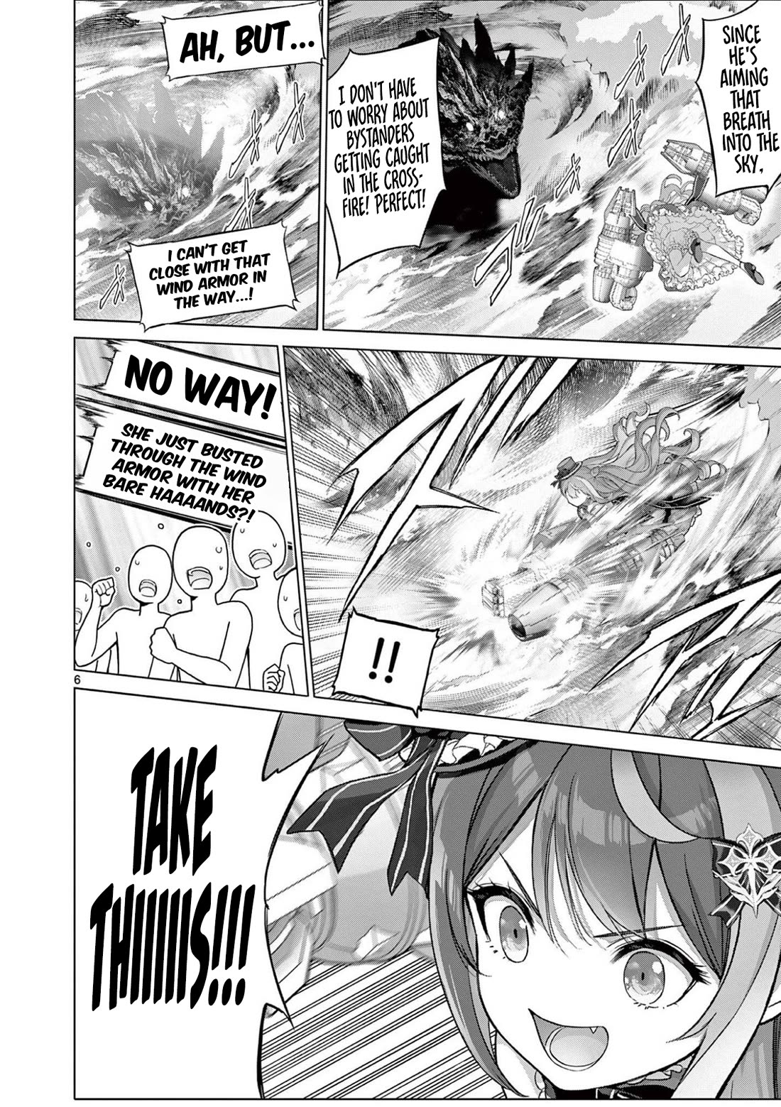 A Bottom-Tier Ojousama Dungeon Streamer Beats Up a Nuisance Streamer, Goes Viral, and Becomes a Legend?! Chapter 21 page 6 - Chapter 21: The Kaiju Showdown and Stylistic Beauty - Part 2
