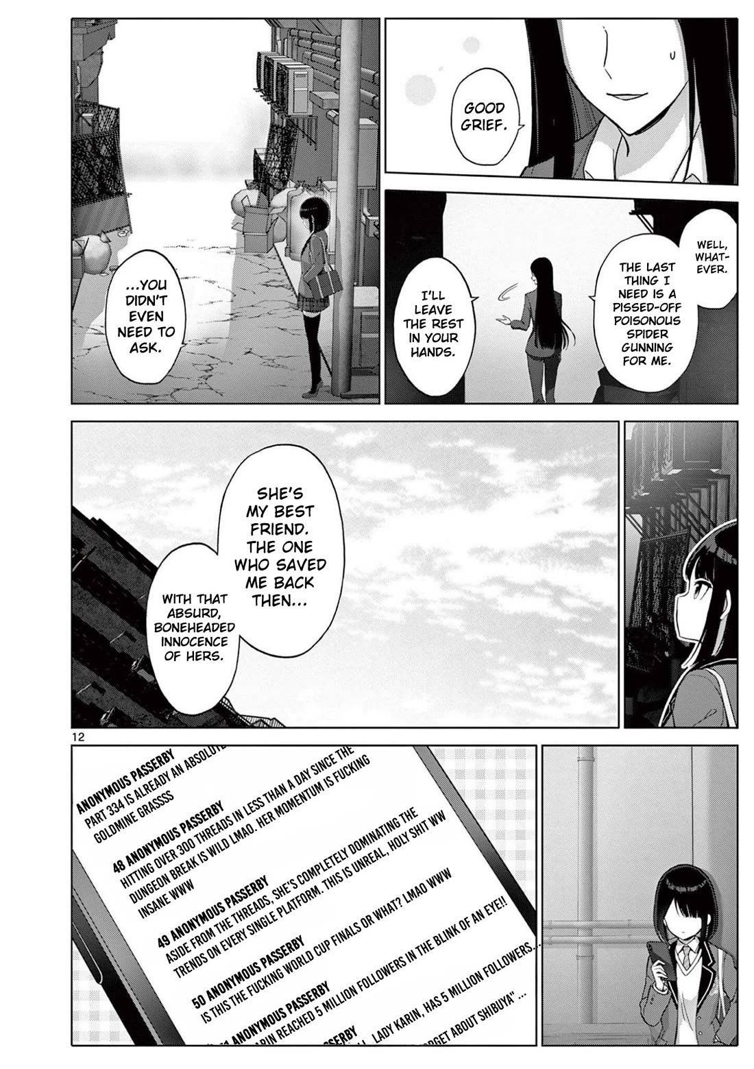 A Bottom-Tier Ojousama Dungeon Streamer Beats Up a Nuisance Streamer, Goes Viral, and Becomes a Legend?! Chapter 22 page 13 - Chapter 22: The Melancholy of Mafuyu Sasaki