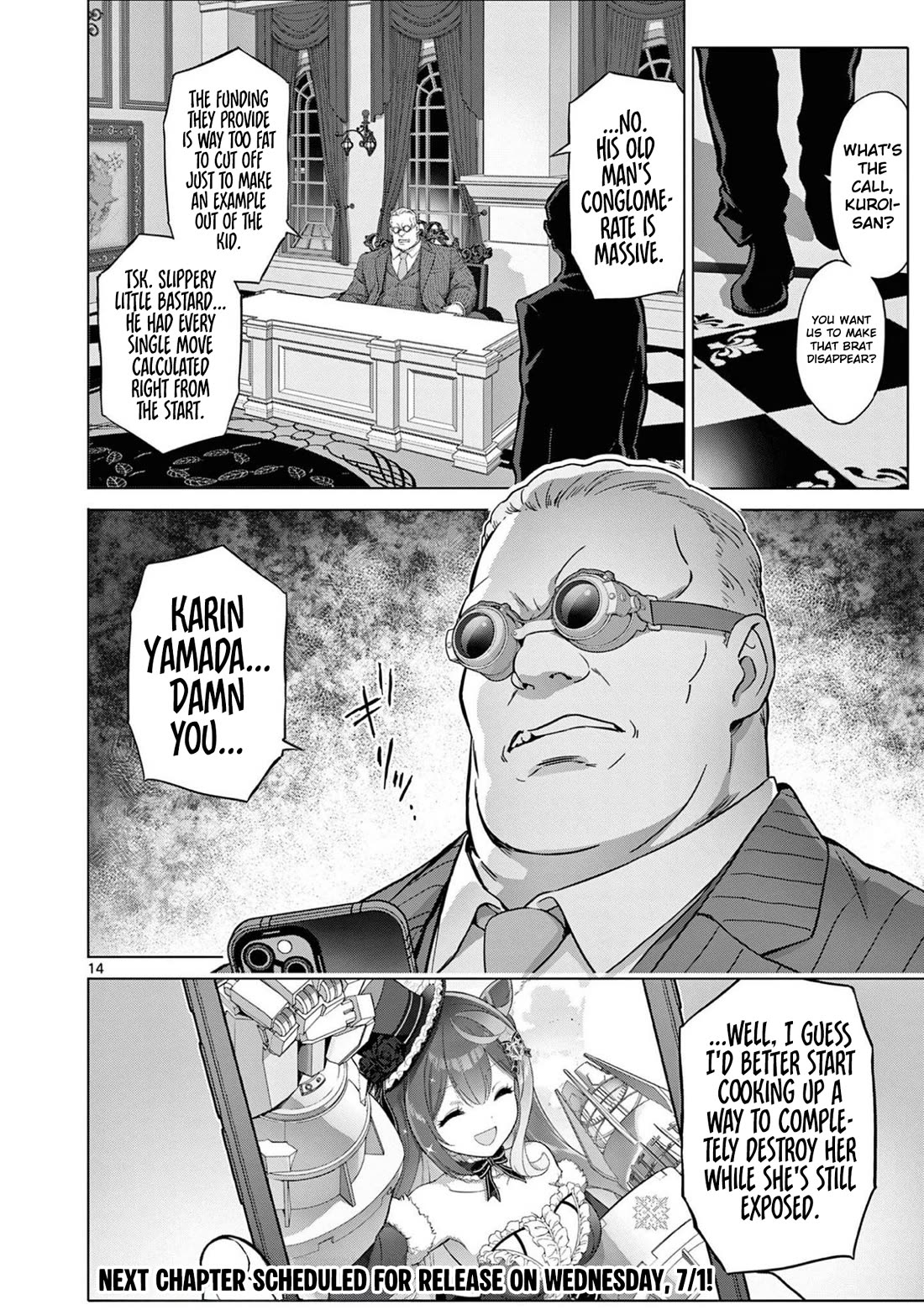 A Bottom-Tier Ojousama Dungeon Streamer Beats Up a Nuisance Streamer, Goes Viral, and Becomes a Legend?! Chapter 23 page 14 - Chapter 23: The 300-Million-Yen Woman and Suspicious Shuffles