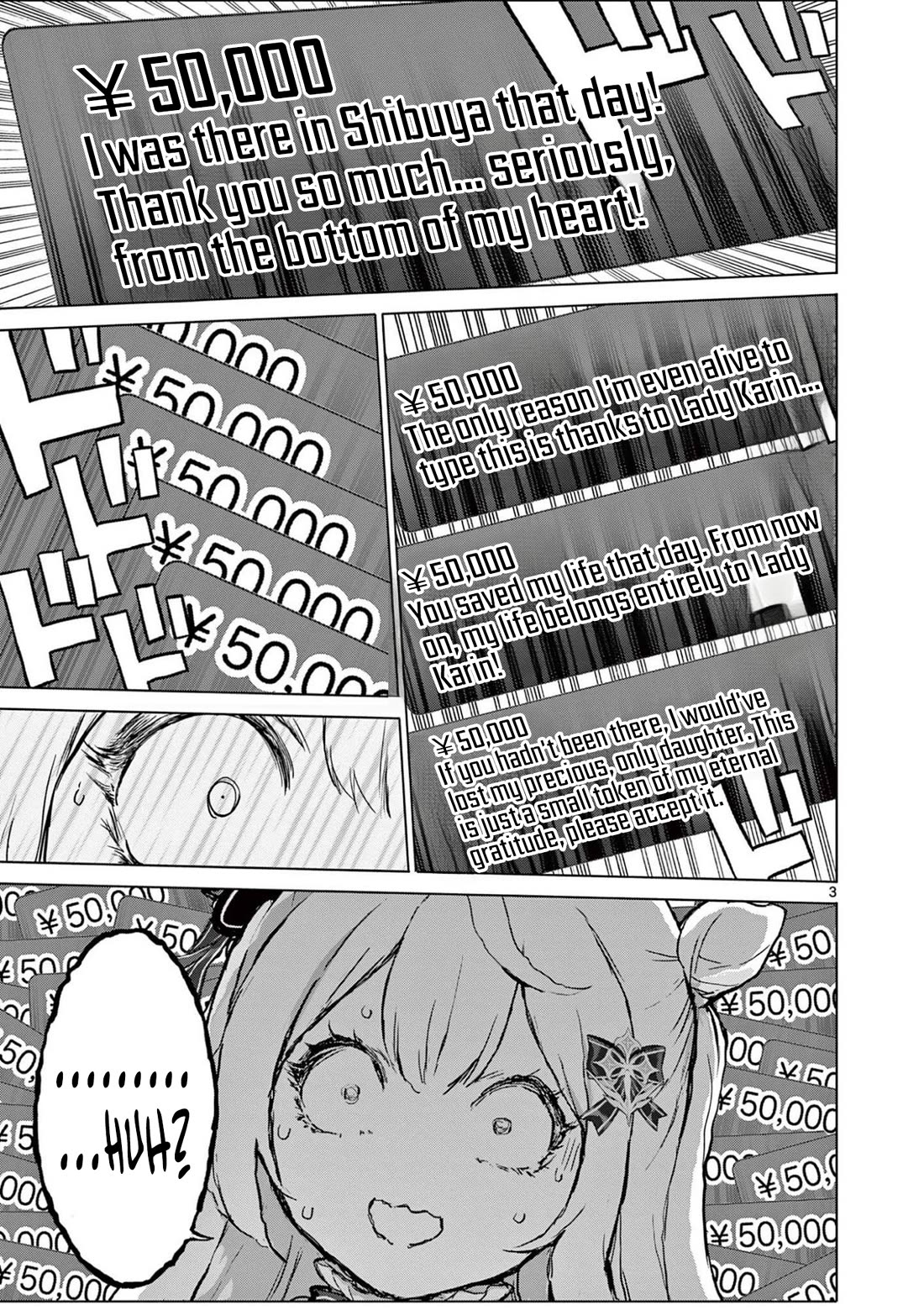 A Bottom-Tier Ojousama Dungeon Streamer Beats Up a Nuisance Streamer, Goes Viral, and Becomes a Legend?! Chapter 23 page 4 - Chapter 23: The 300-Million-Yen Woman and Suspicious Shuffles