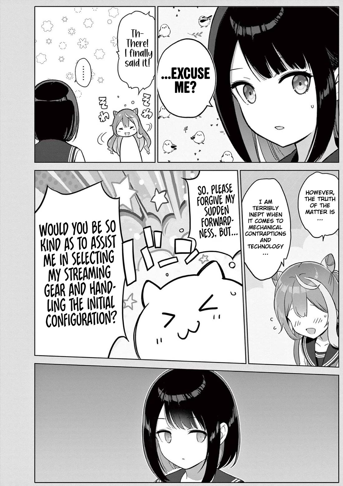 A Bottom-Tier Ojousama Dungeon Streamer Beats Up a Nuisance Streamer, Goes Viral, and Becomes a Legend?! Chapter 24 page 11 - Chapter 24: Mafuyu and Karin's First Contact - Part 1