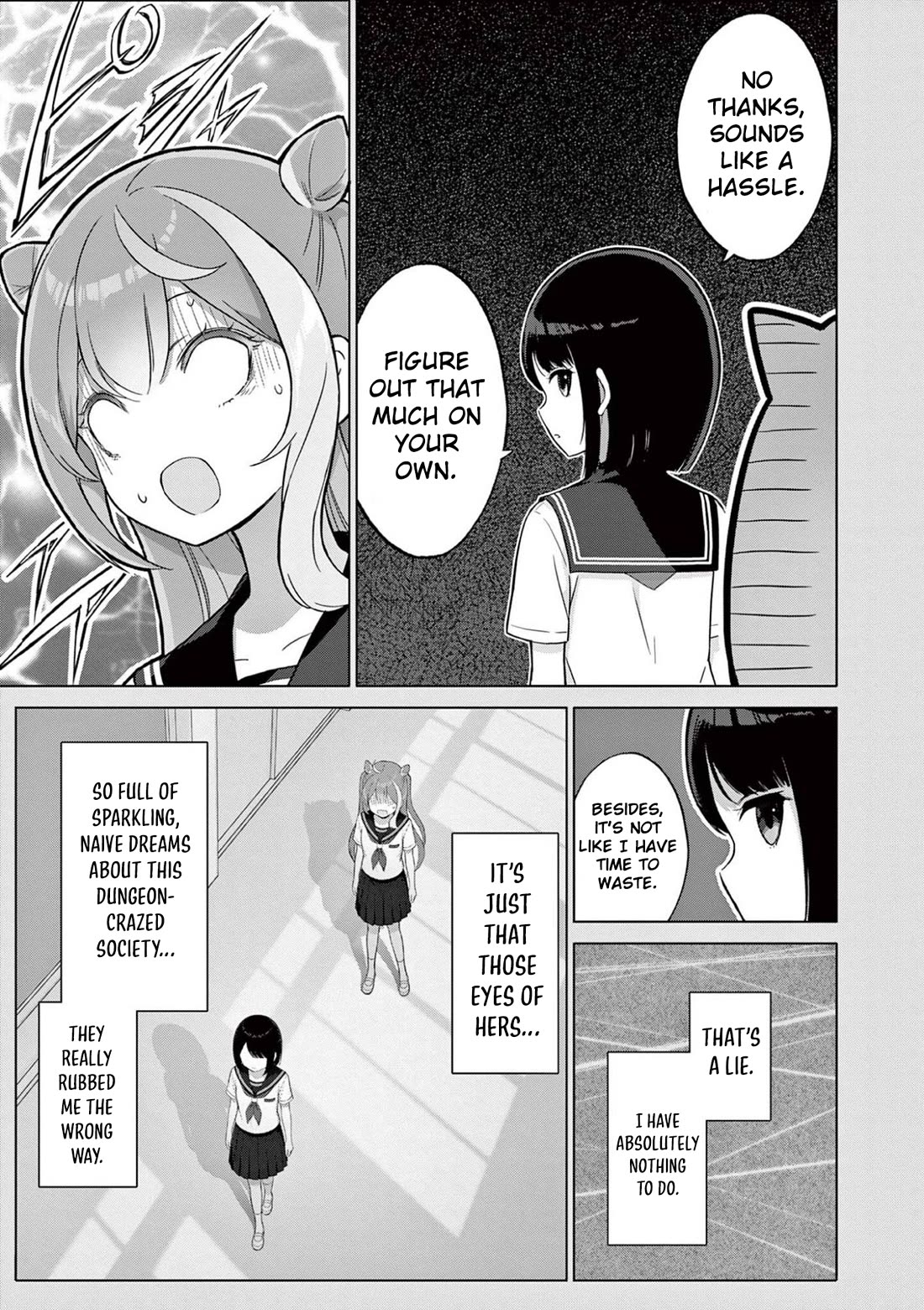 A Bottom-Tier Ojousama Dungeon Streamer Beats Up a Nuisance Streamer, Goes Viral, and Becomes a Legend?! Chapter 24 page 12 - Chapter 24: Mafuyu and Karin's First Contact - Part 1