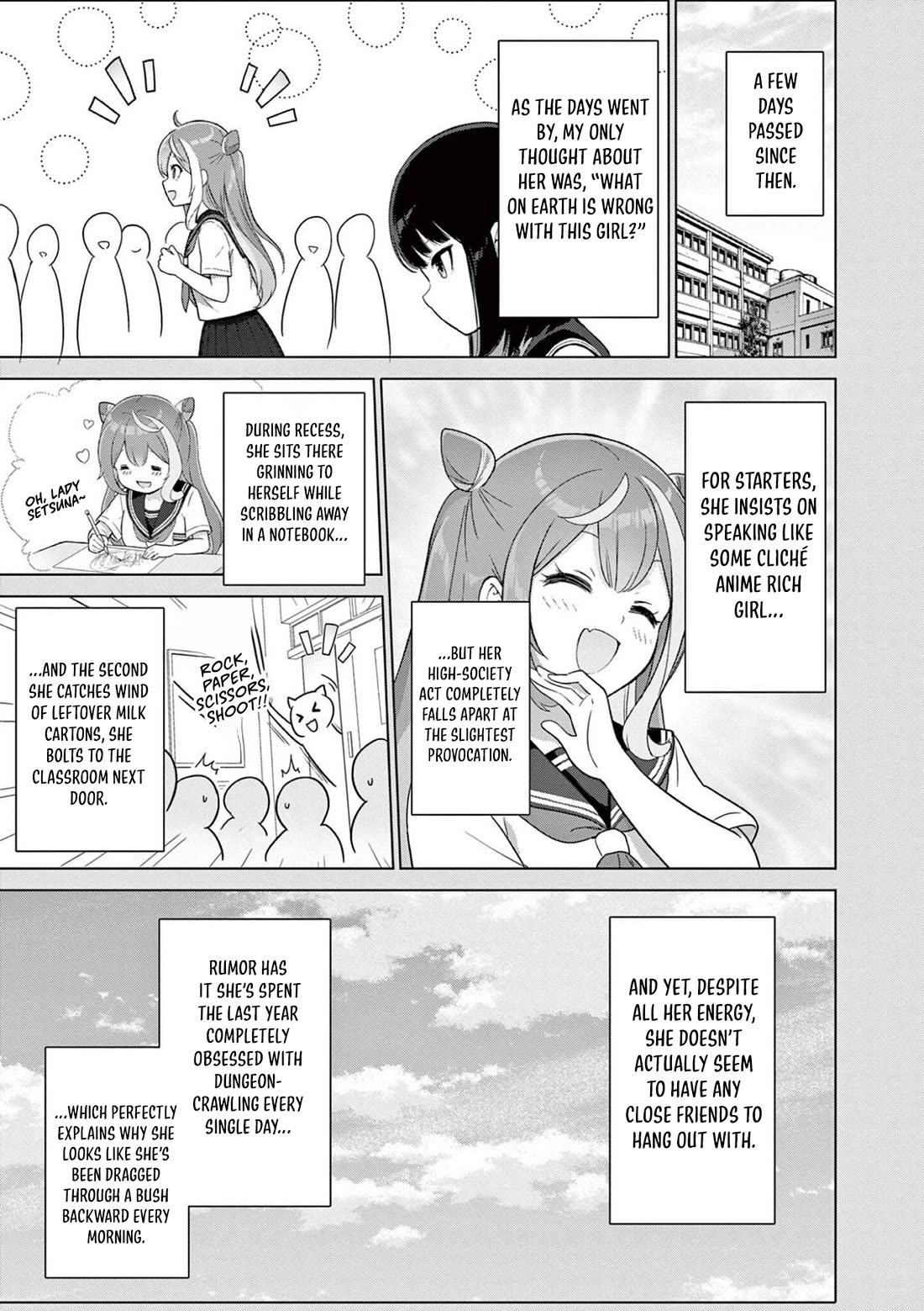 A Bottom-Tier Ojousama Dungeon Streamer Beats Up a Nuisance Streamer, Goes Viral, and Becomes a Legend?! Chapter 24 page 8 - Chapter 24: Mafuyu and Karin's First Contact - Part 1