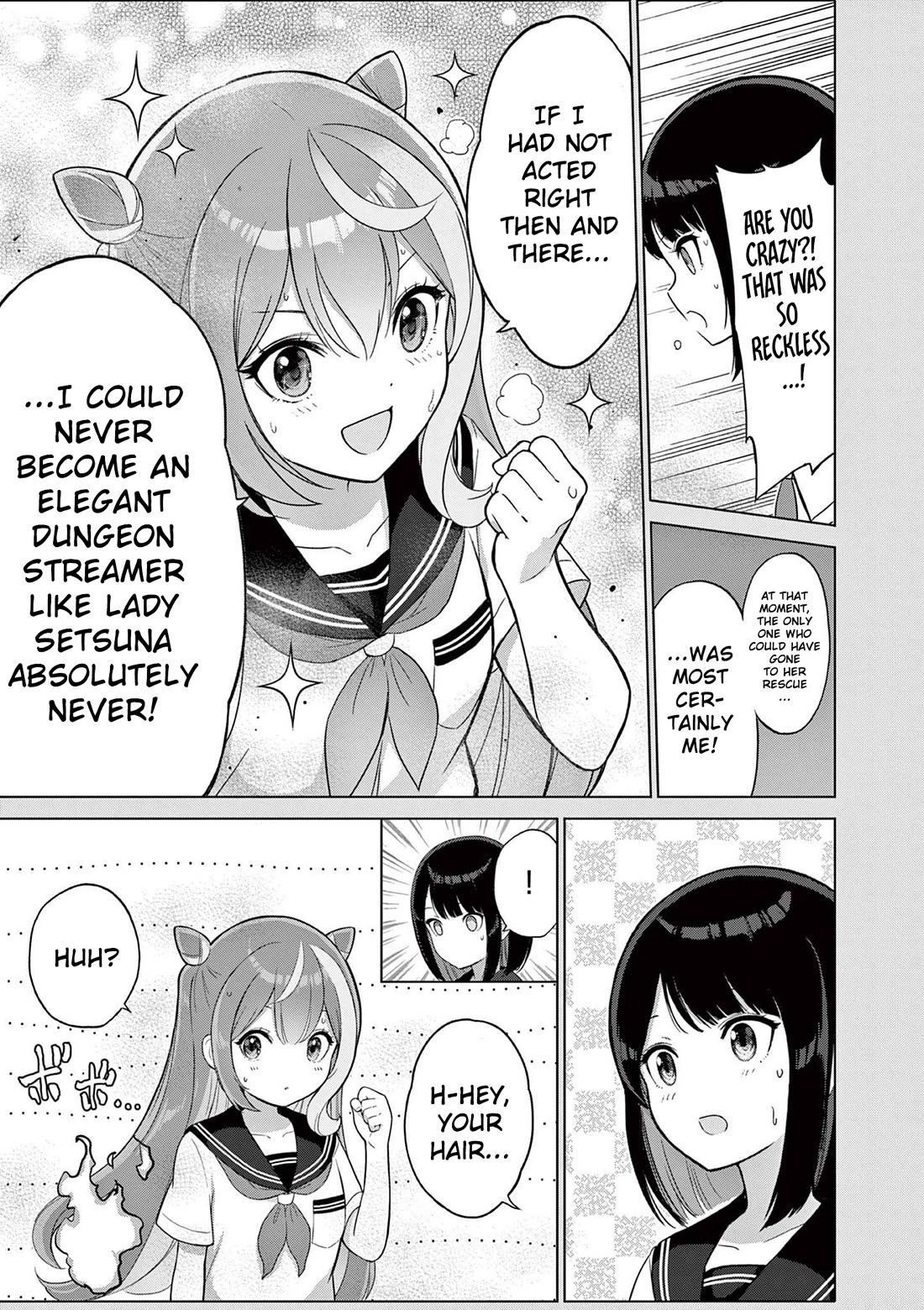 A Bottom-Tier Ojousama Dungeon Streamer Beats Up a Nuisance Streamer, Goes Viral, and Becomes a Legend?! Chapter 25 page 16 - Chapter 25: Mafuyu and Karin's First Contact - Part 2