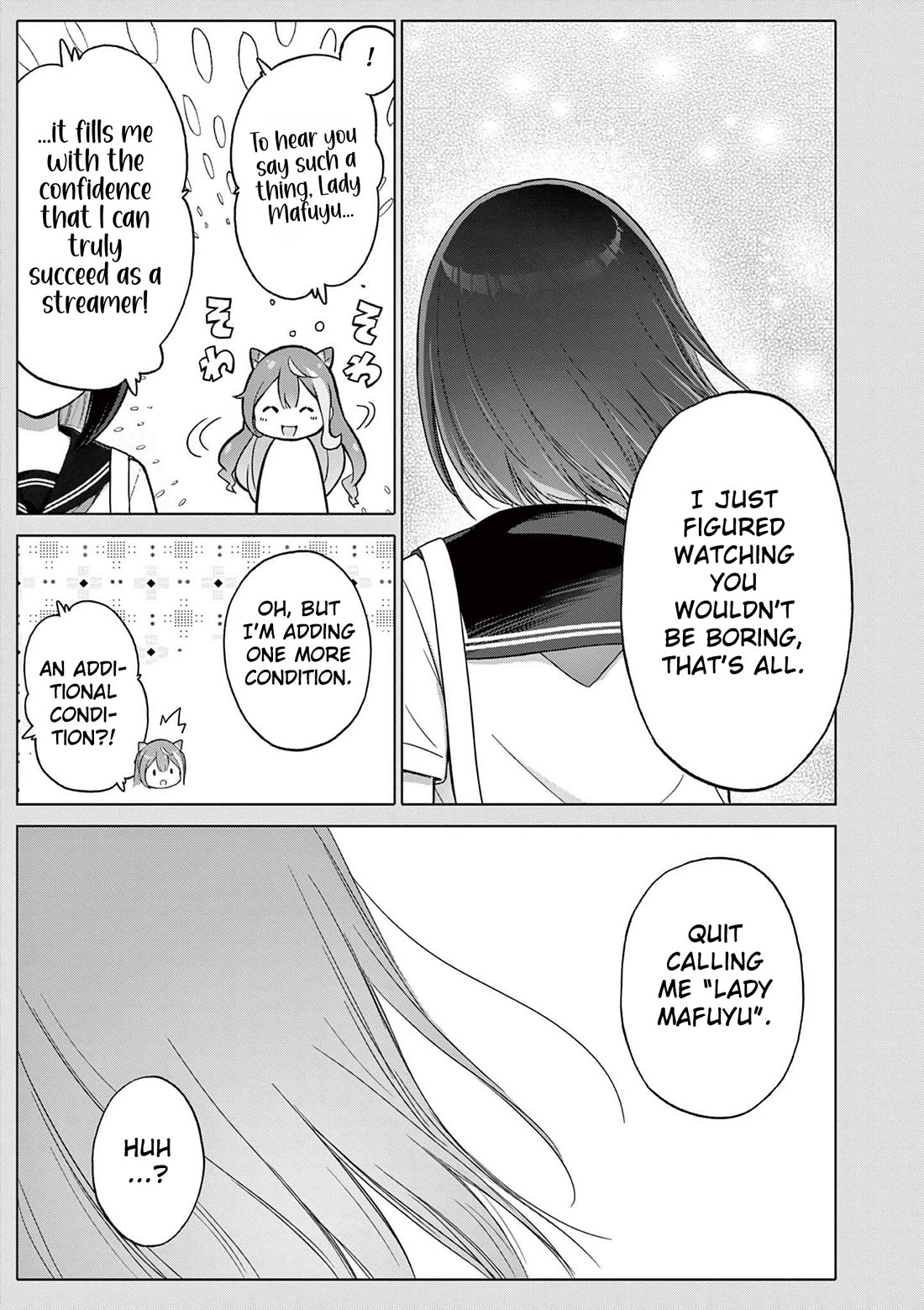 A Bottom-Tier Ojousama Dungeon Streamer Beats Up a Nuisance Streamer, Goes Viral, and Becomes a Legend?! Chapter 25 page 20 - Chapter 25: Mafuyu and Karin's First Contact - Part 2