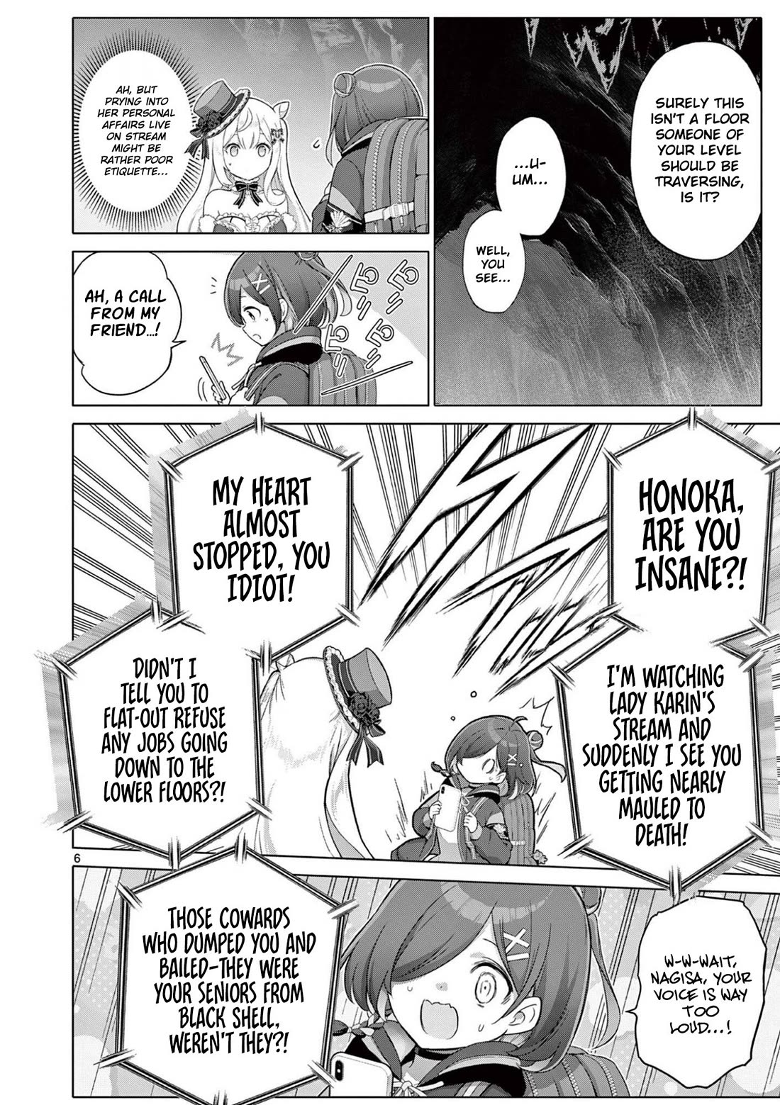 A Bottom-Tier Ojousama Dungeon Streamer Beats Up a Nuisance Streamer, Goes Viral, and Becomes a Legend?! Chapter 27 page 7 - Chapter 27: Anomaly in the Lower Layers