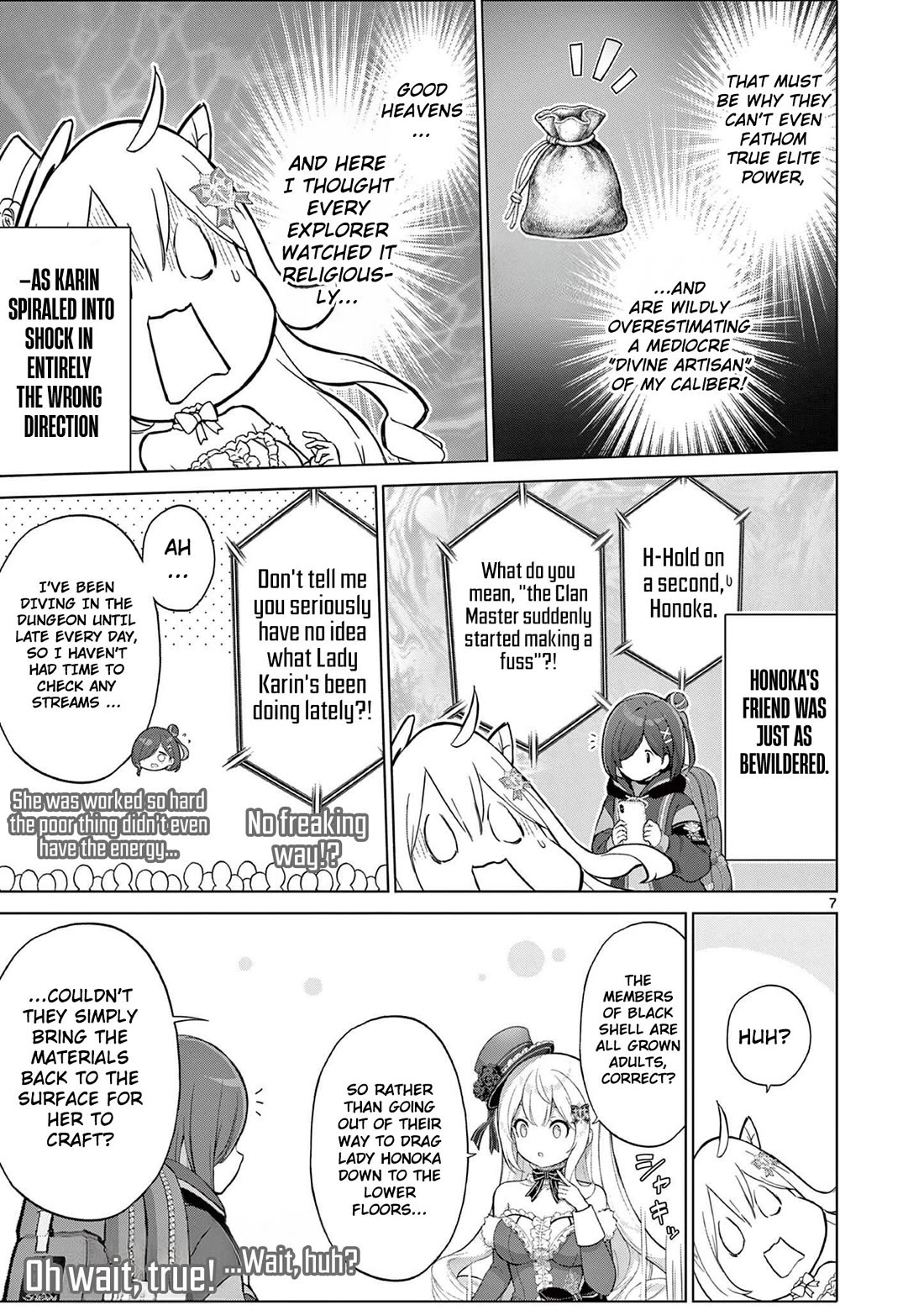A Bottom-Tier Ojousama Dungeon Streamer Beats Up a Nuisance Streamer, Goes Viral, and Becomes a Legend?! Chapter 28 page 8 - Chapter 28: The Black Clan and the Power-Type Ojou-Sama