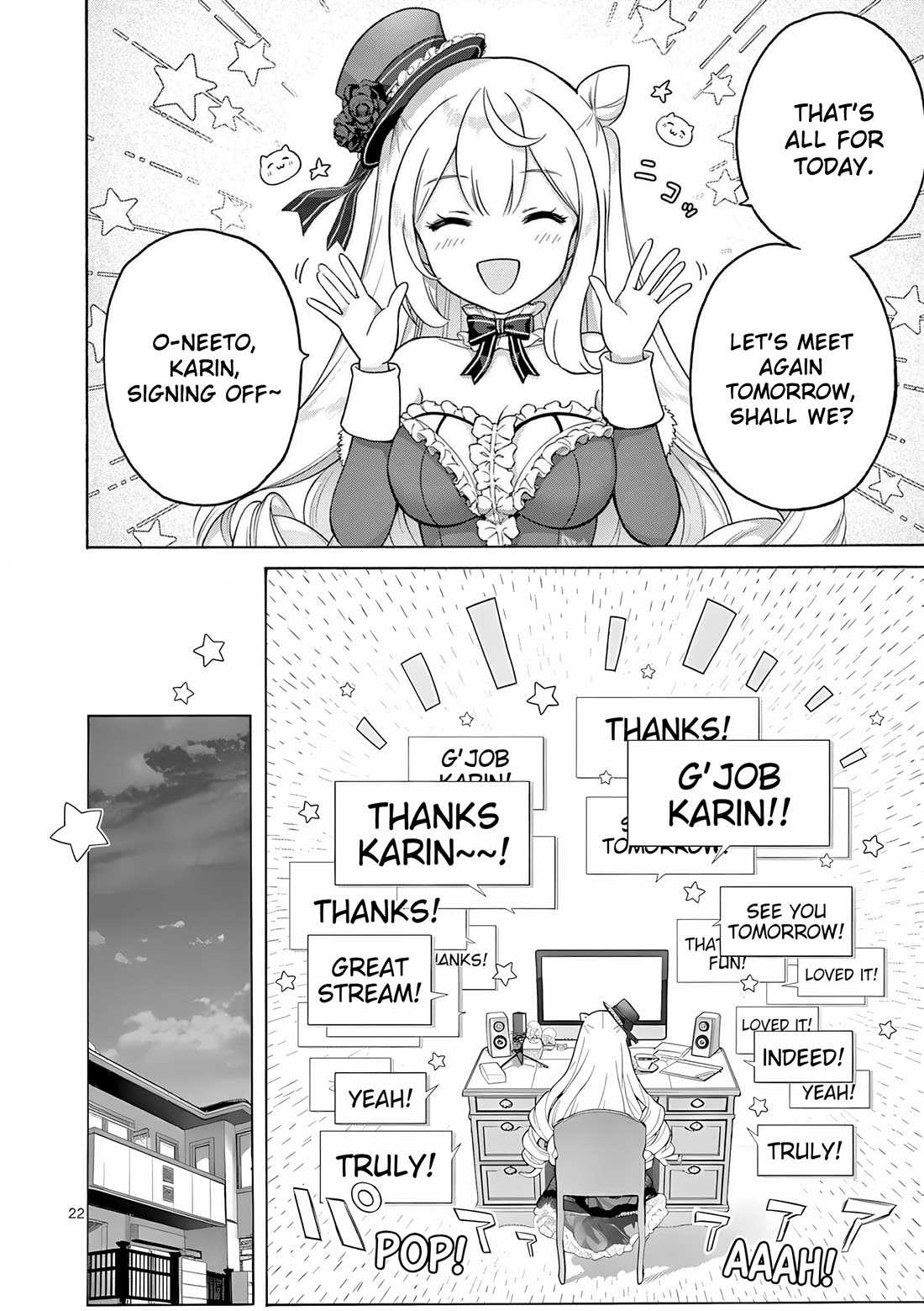 A Bottom-Tier Ojousama Dungeon Streamer Beats Up a Nuisance Streamer, Goes Viral, and Becomes a Legend?! Chapter 3 page 22 - Chapter 3
