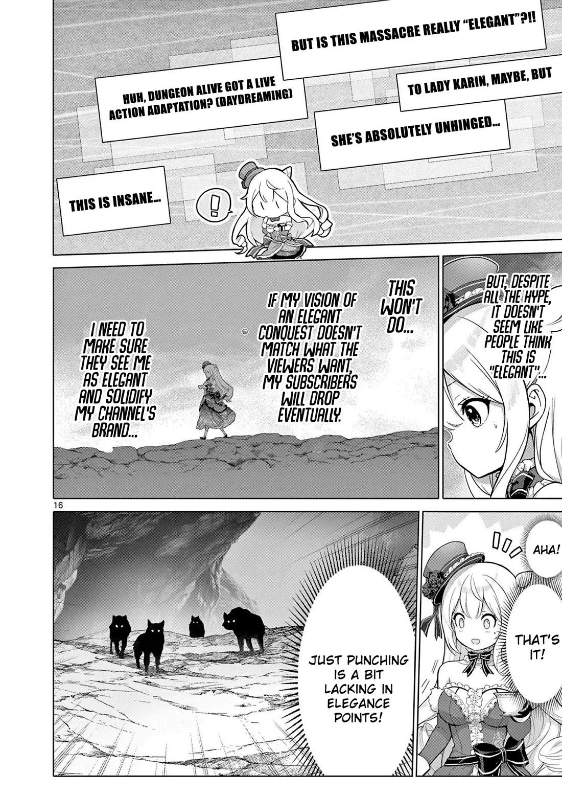 A Bottom-Tier Ojousama Dungeon Streamer Beats Up a Nuisance Streamer, Goes Viral, and Becomes a Legend?! Chapter 4 page 17 - Chapter 4
