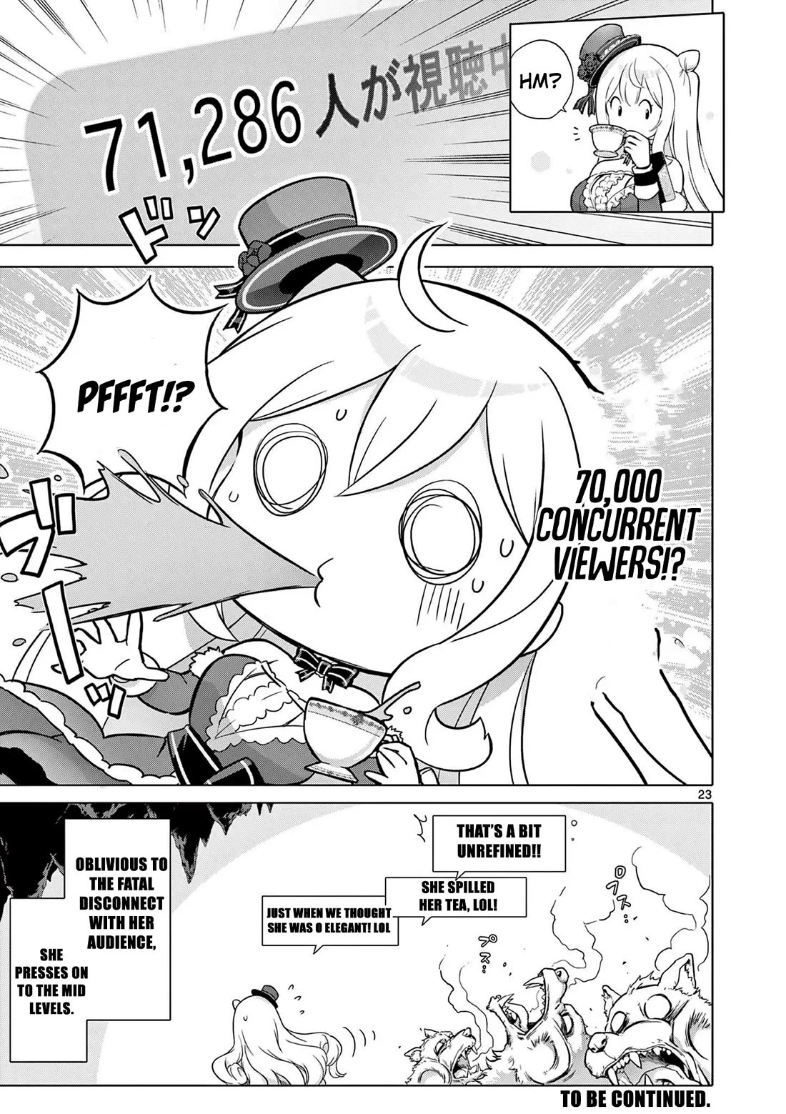 A Bottom-Tier Ojousama Dungeon Streamer Beats Up a Nuisance Streamer, Goes Viral, and Becomes a Legend?! Chapter 4 page 23 - Chapter 4