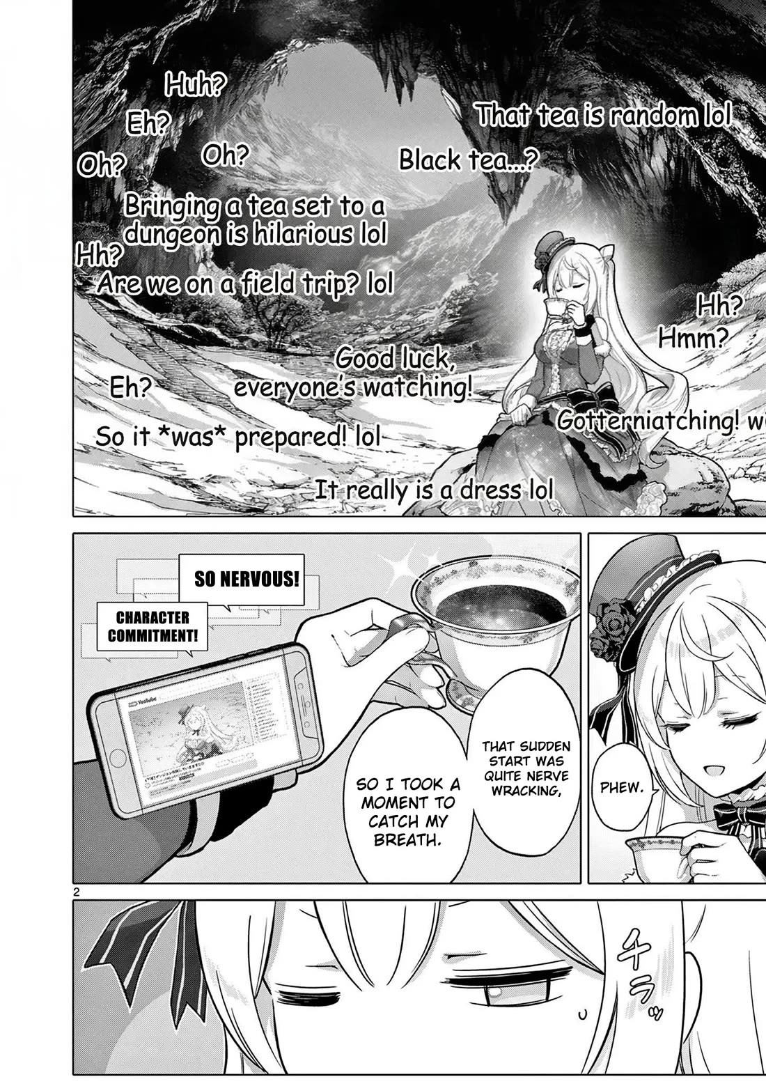 A Bottom-Tier Ojousama Dungeon Streamer Beats Up a Nuisance Streamer, Goes Viral, and Becomes a Legend?! Chapter 4 page 3 - Chapter 4