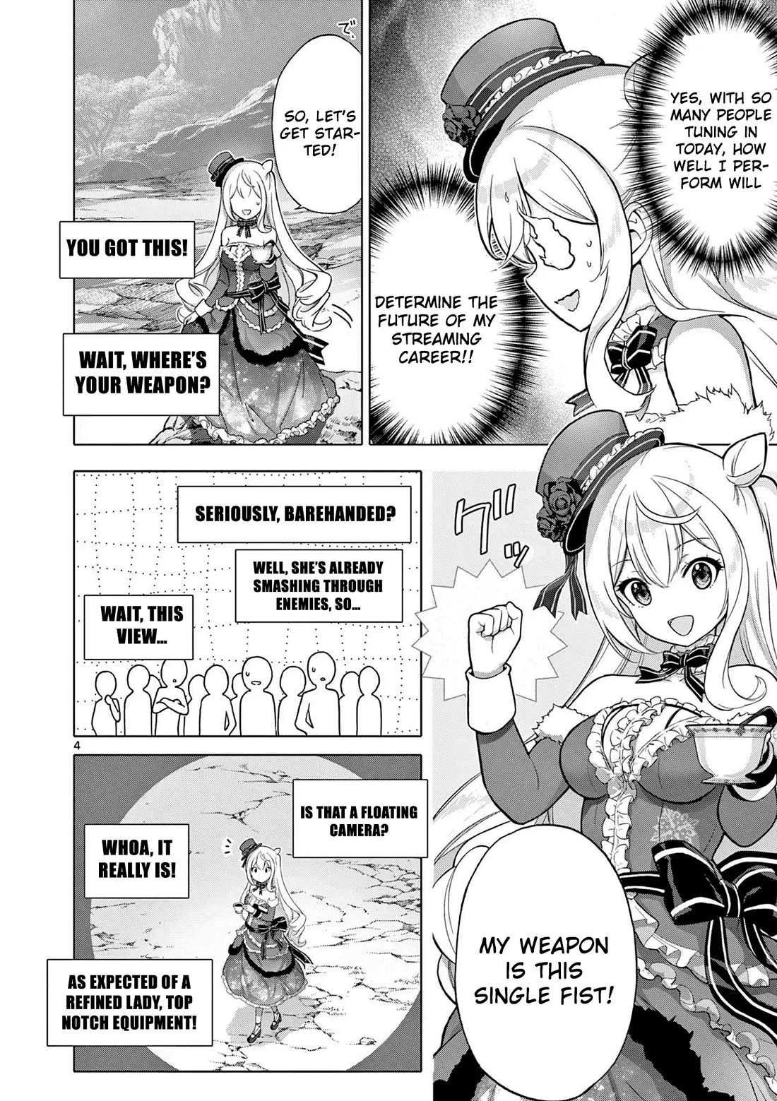 A Bottom-Tier Ojousama Dungeon Streamer Beats Up a Nuisance Streamer, Goes Viral, and Becomes a Legend?! Chapter 4 page 5 - Chapter 4
