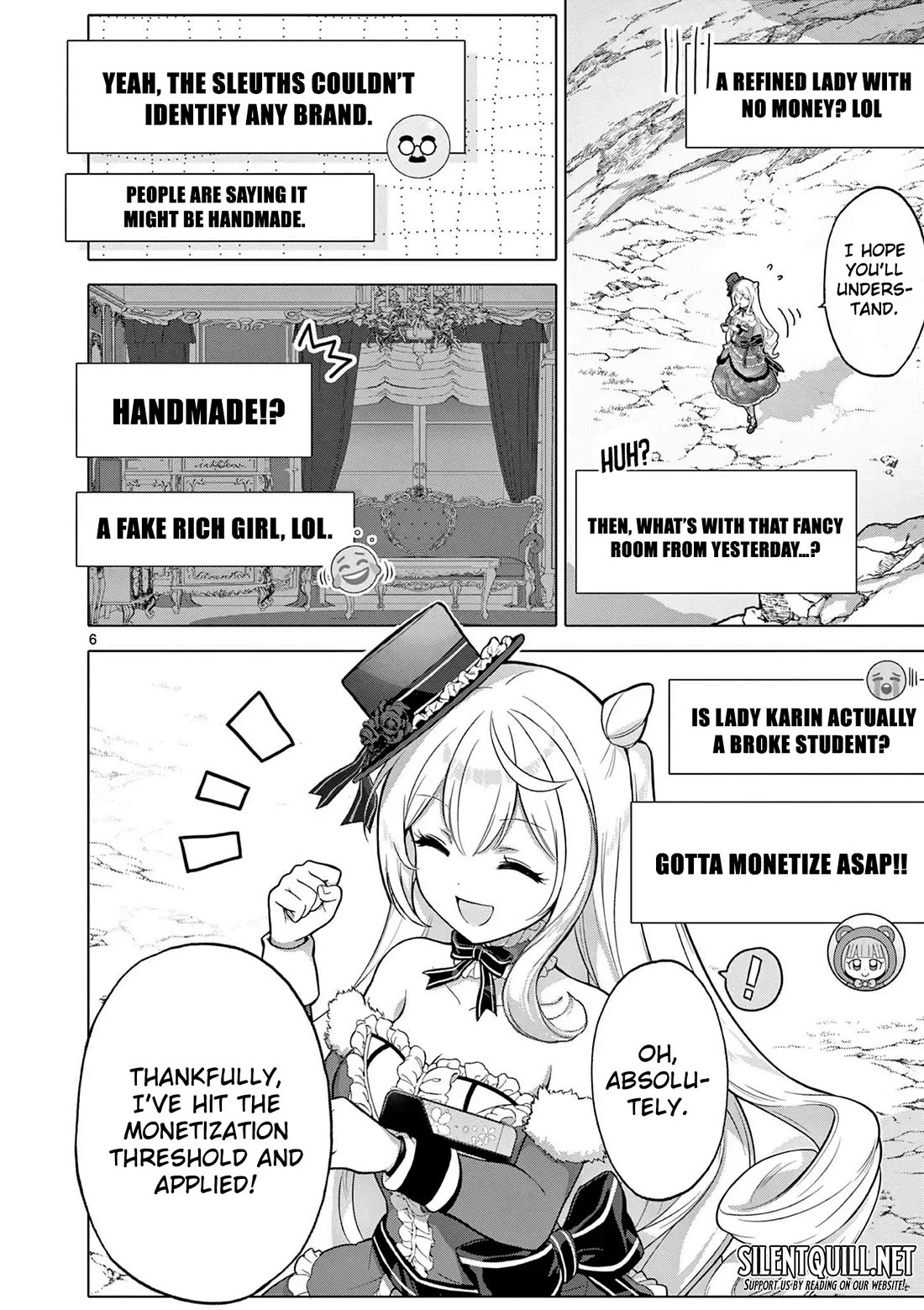 A Bottom-Tier Ojousama Dungeon Streamer Beats Up a Nuisance Streamer, Goes Viral, and Becomes a Legend?! Chapter 4 page 7 - Chapter 4