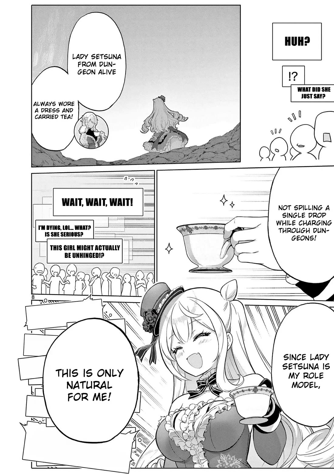 A Bottom-Tier Ojousama Dungeon Streamer Beats Up a Nuisance Streamer, Goes Viral, and Becomes a Legend?! Chapter 4 page 9 - Chapter 4