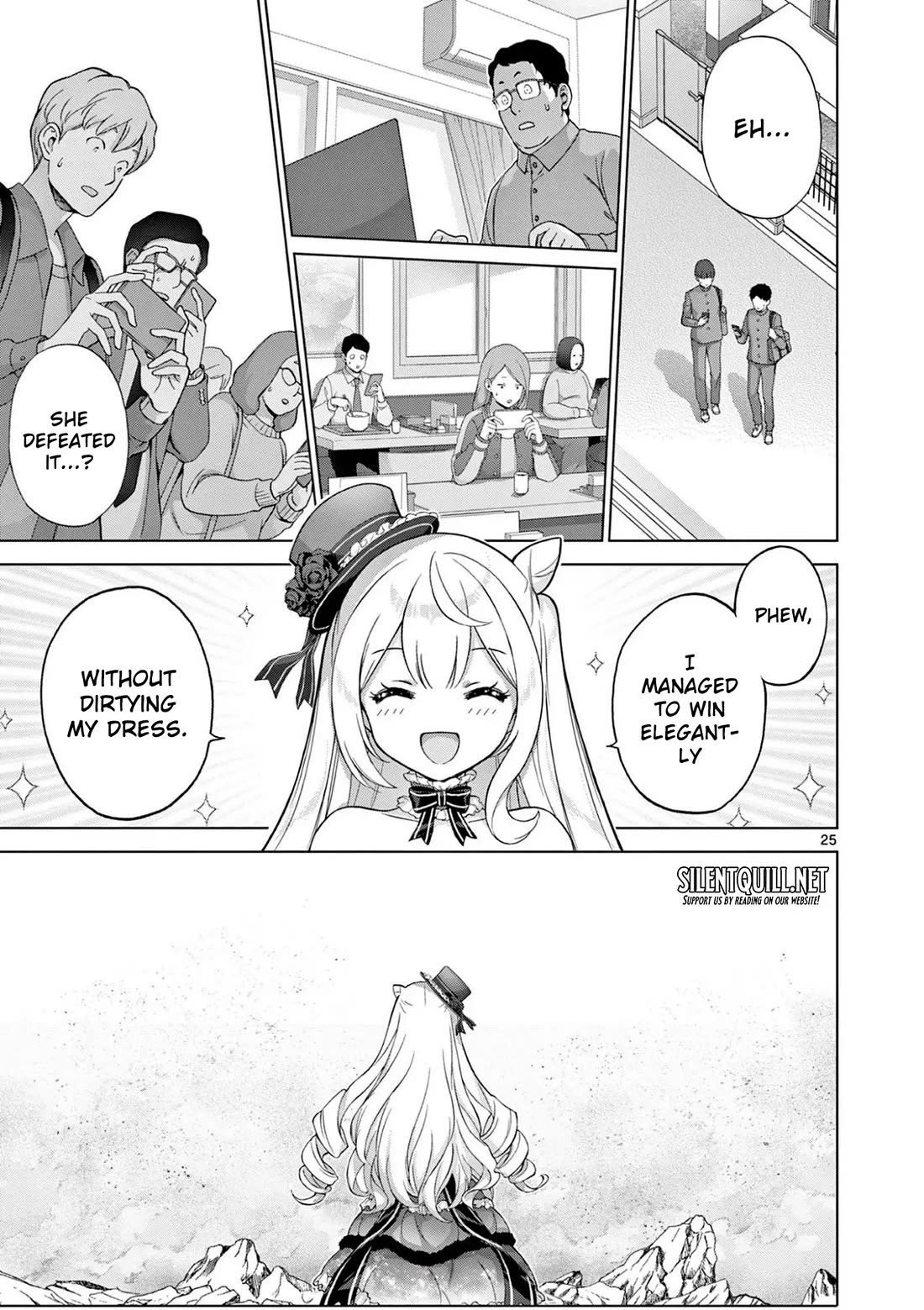 A Bottom-Tier Ojousama Dungeon Streamer Beats Up a Nuisance Streamer, Goes Viral, and Becomes a Legend?! Chapter 7 page 25 - Chapter 7