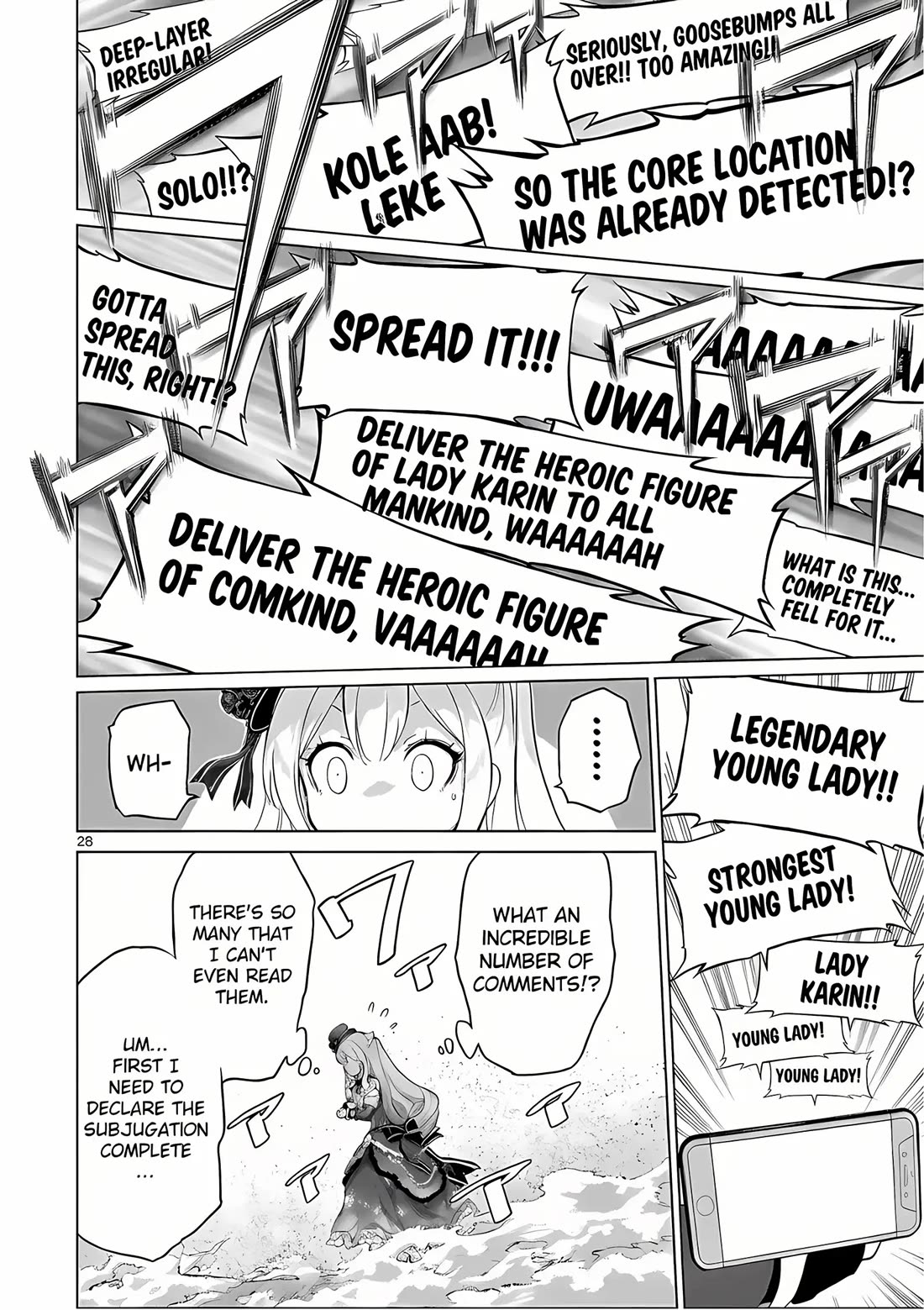 A Bottom-Tier Ojousama Dungeon Streamer Beats Up a Nuisance Streamer, Goes Viral, and Becomes a Legend?! Chapter 7 page 27 - Chapter 7