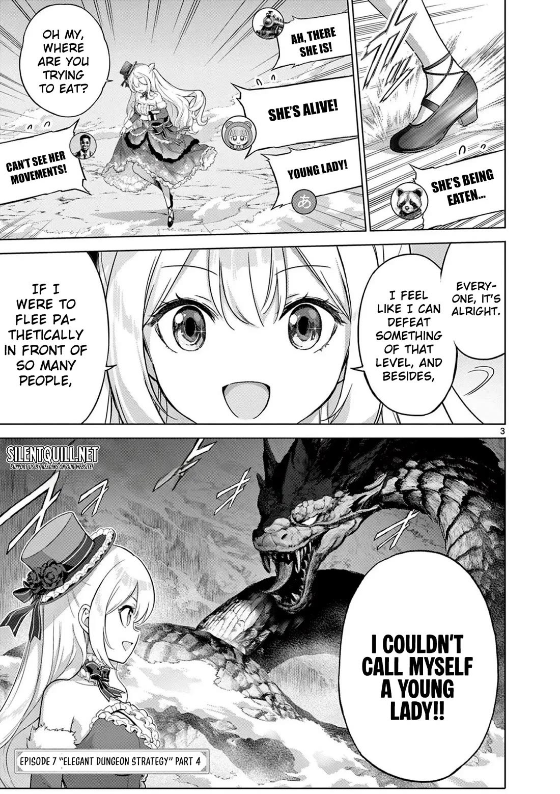 A Bottom-Tier Ojousama Dungeon Streamer Beats Up a Nuisance Streamer, Goes Viral, and Becomes a Legend?! Chapter 7 page 4 - Chapter 7