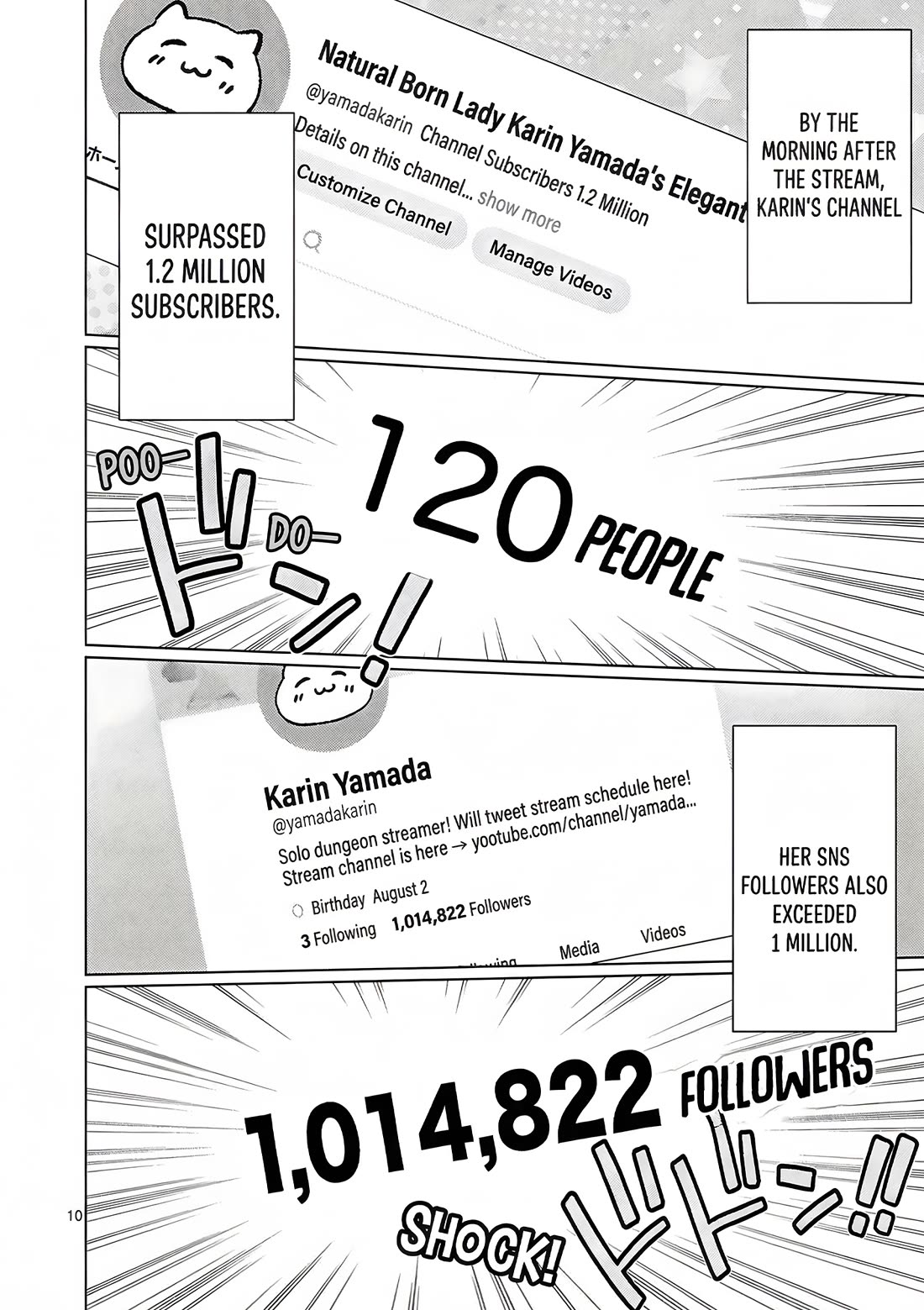 A Bottom-Tier Ojousama Dungeon Streamer Beats Up a Nuisance Streamer, Goes Viral, and Becomes a Legend?! Chapter 8 page 11 - Chapter 8