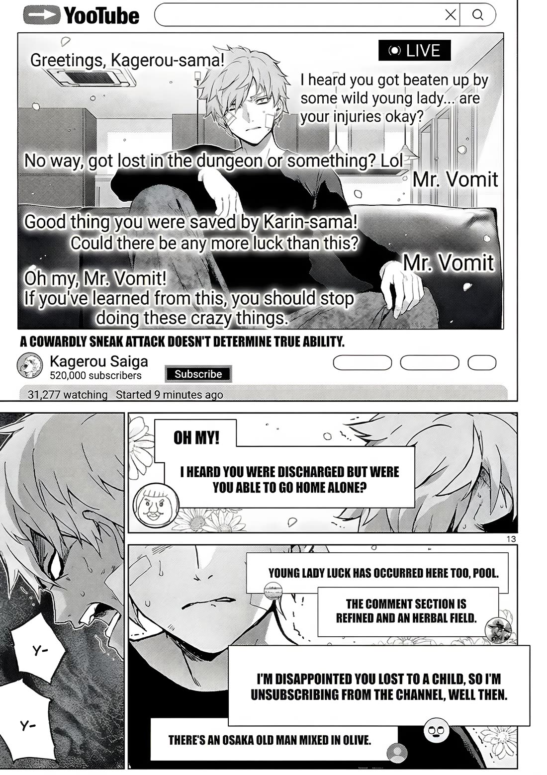A Bottom-Tier Ojousama Dungeon Streamer Beats Up a Nuisance Streamer, Goes Viral, and Becomes a Legend?! Chapter 8 page 14 - Chapter 8