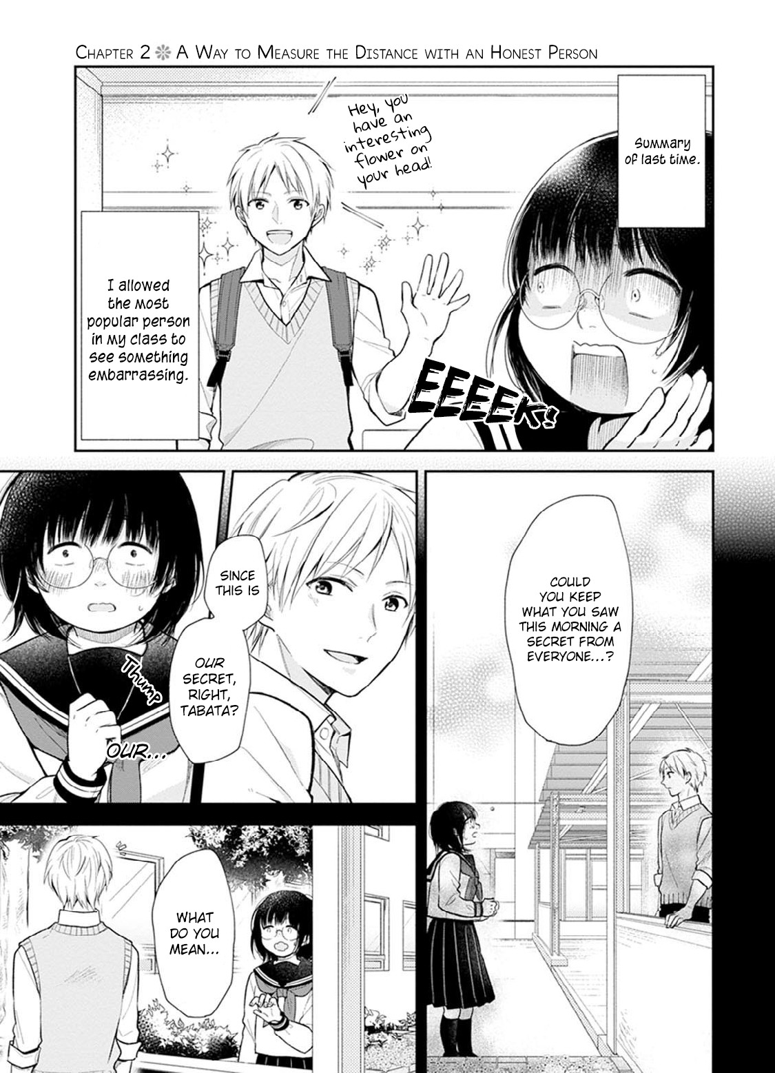 A Bouquet for an Ugly Girl. Chapter 2 page 1 - Chapter 2: A Way To Measure The Distance With An Honest Person