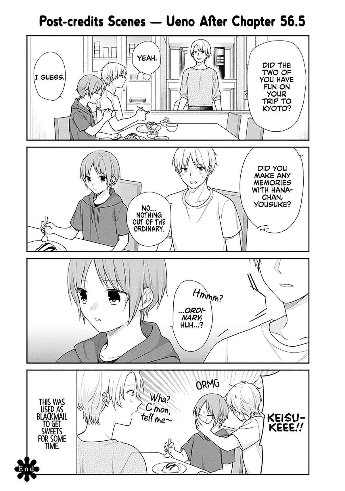 A Bouquet for an Ugly Girl. Chapter 56.5 page 7 - Chapter 56.5: School Trip 4-koma Extras