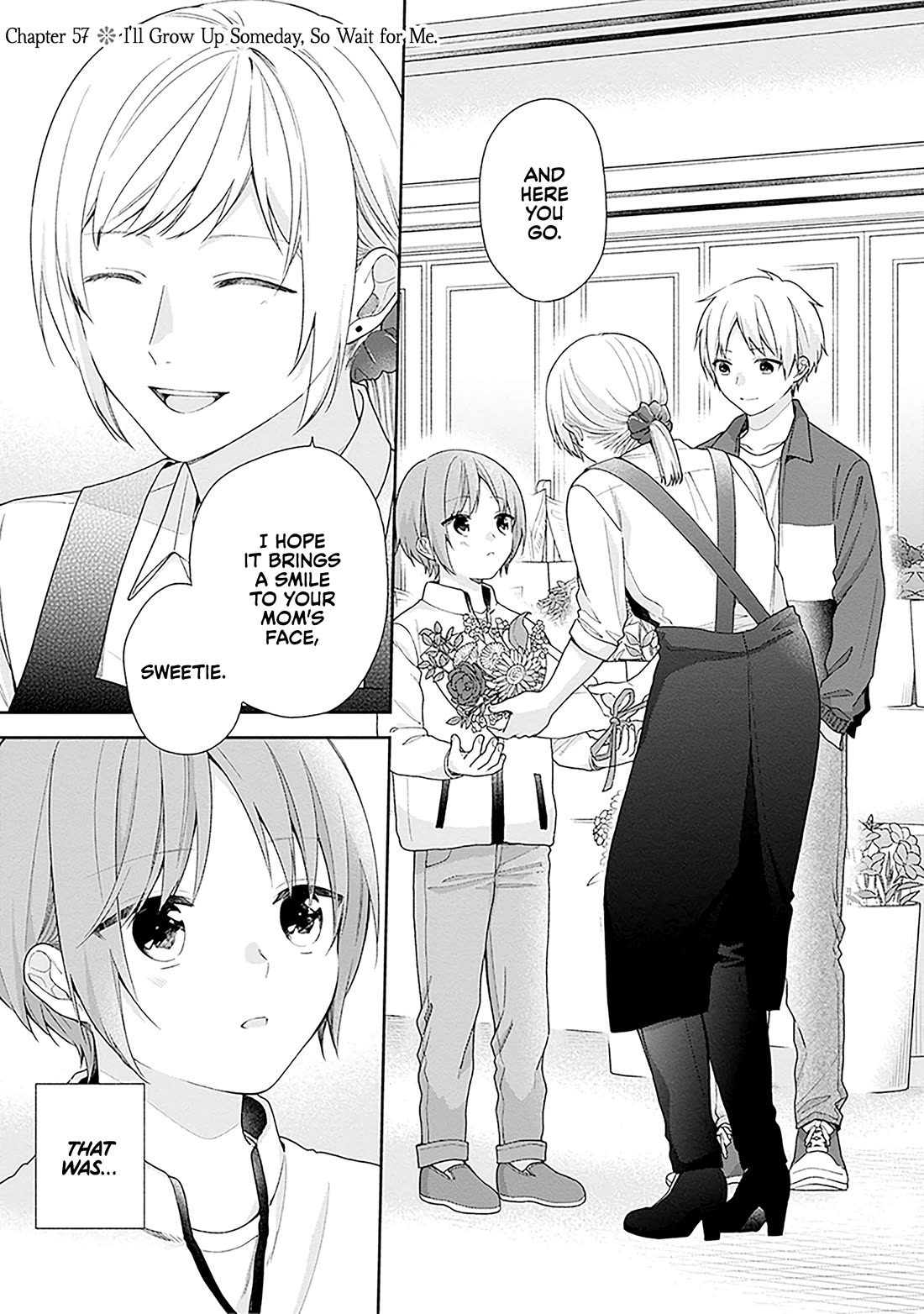 A Bouquet for an Ugly Girl. Chapter 57 page 1 - Chapter 57: I'll Grow Up Someday, So Wait for Me.