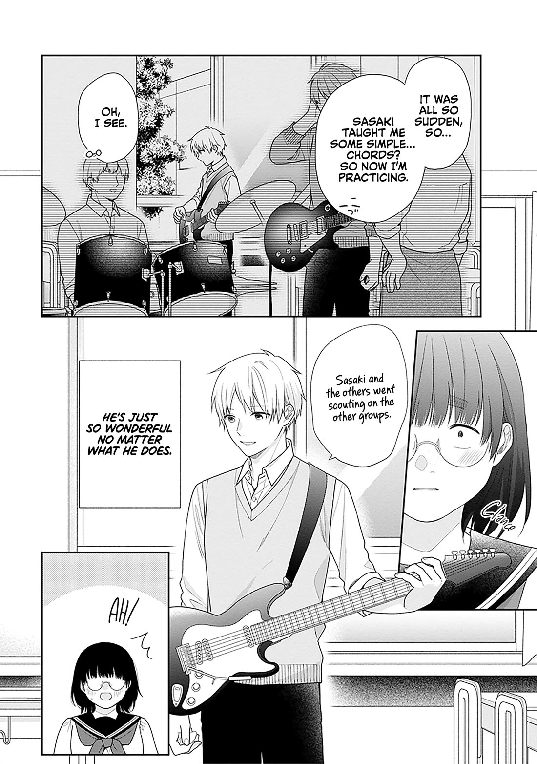 A Bouquet for an Ugly Girl. Chapter 65 page 24 - Chapter 65: The Strange Phenomenon of Seeing the Person You Like Sparkling