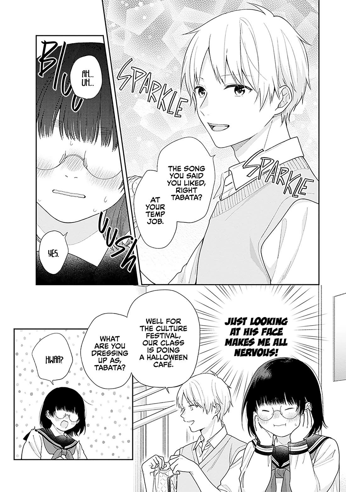 A Bouquet for an Ugly Girl. Chapter 65 page 9 - Chapter 65: The Strange Phenomenon of Seeing the Person You Like Sparkling