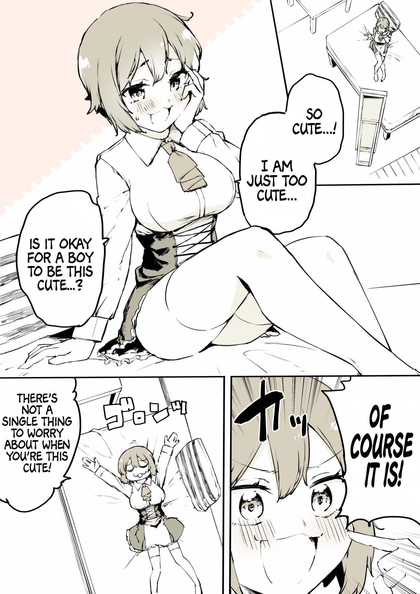 A Boy That Can't Stop Crossdressing Chapter 23 page 1 - Chapter 23: A Crossdressing Boy Worries About Being Exposed