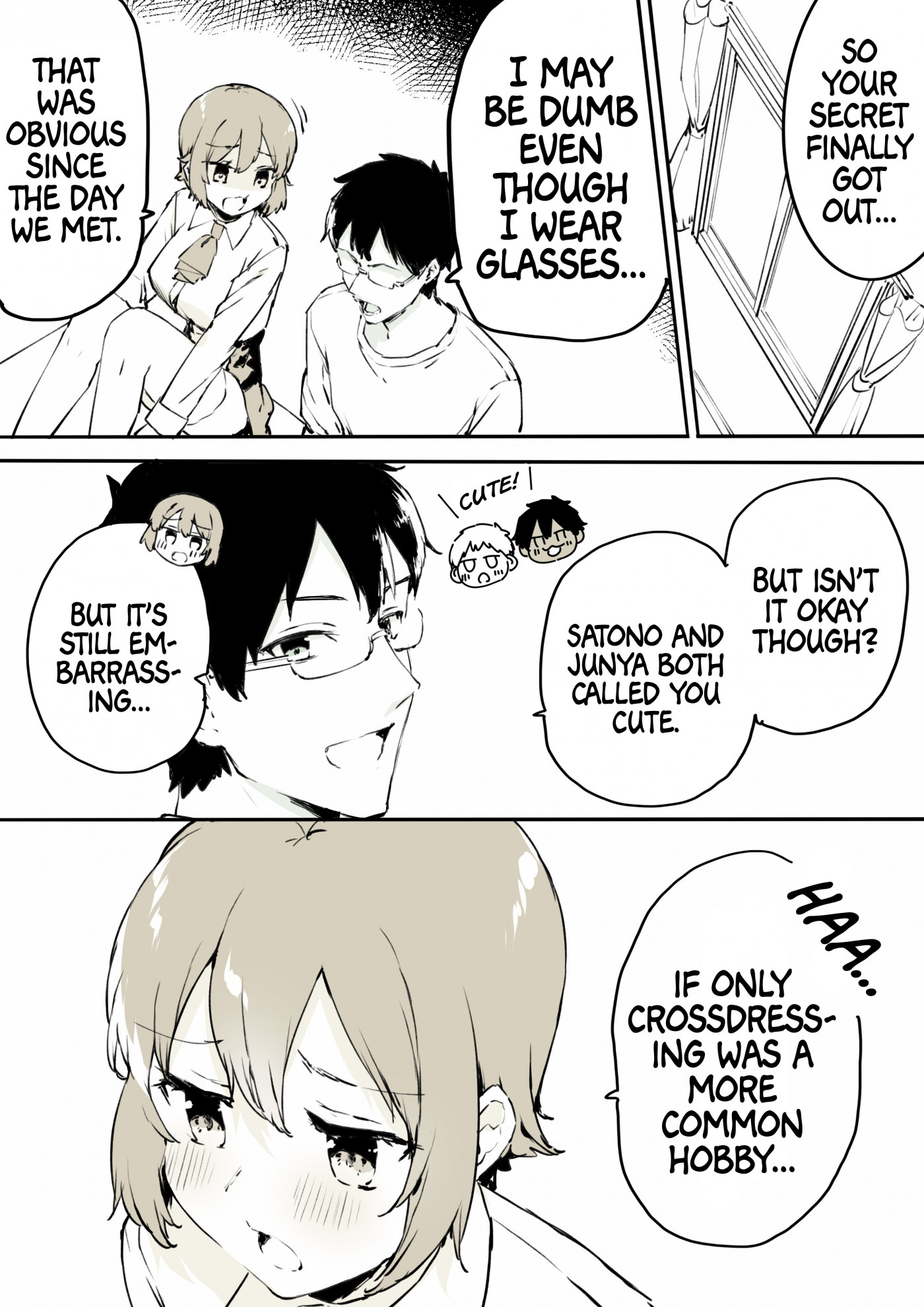 A Boy That Can't Stop Crossdressing Chapter 23 page 3 - Chapter 23: A Crossdressing Boy Worries About Being Exposed