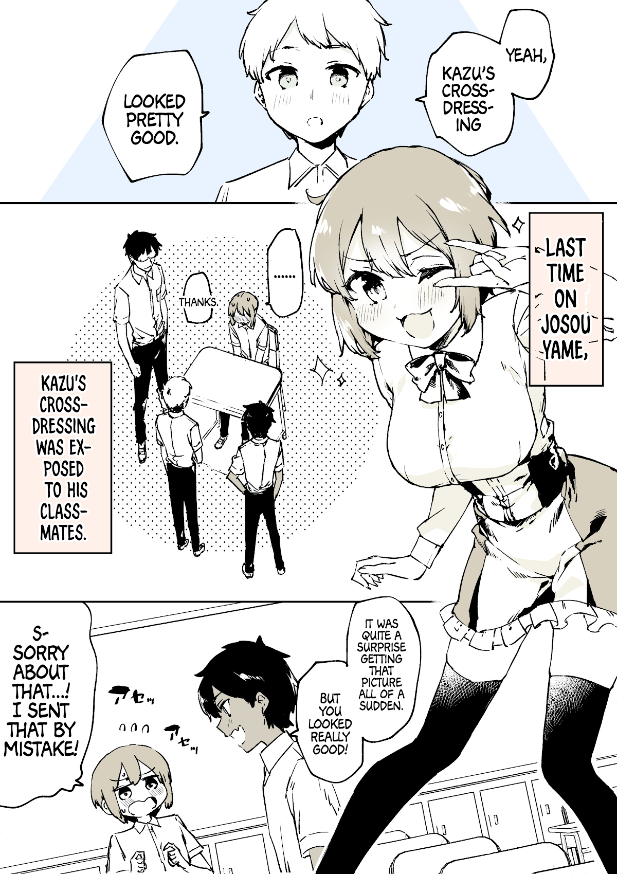 A Boy That Can't Stop Crossdressing Chapter 24 page 1 - Chapter 24: Humanity's Crossdressing Boys Plan