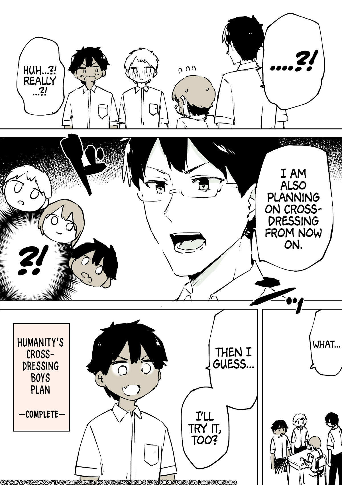 A Boy That Can't Stop Crossdressing Chapter 24 page 7 - Chapter 24: Humanity's Crossdressing Boys Plan